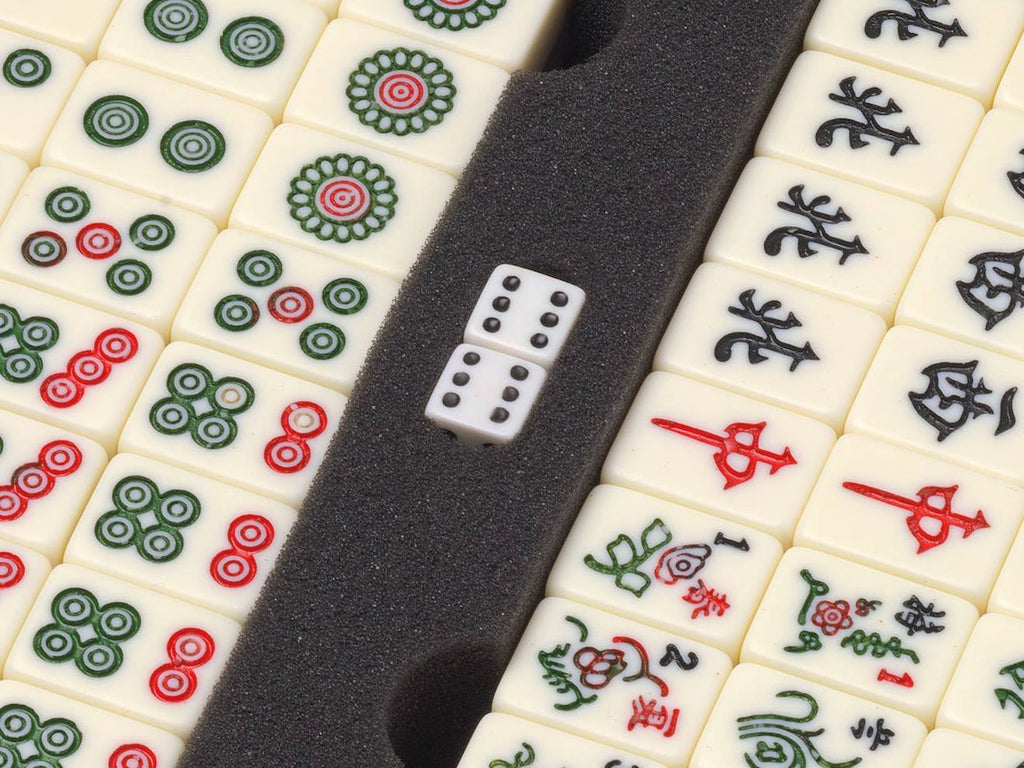 Jeu de mah jong beige