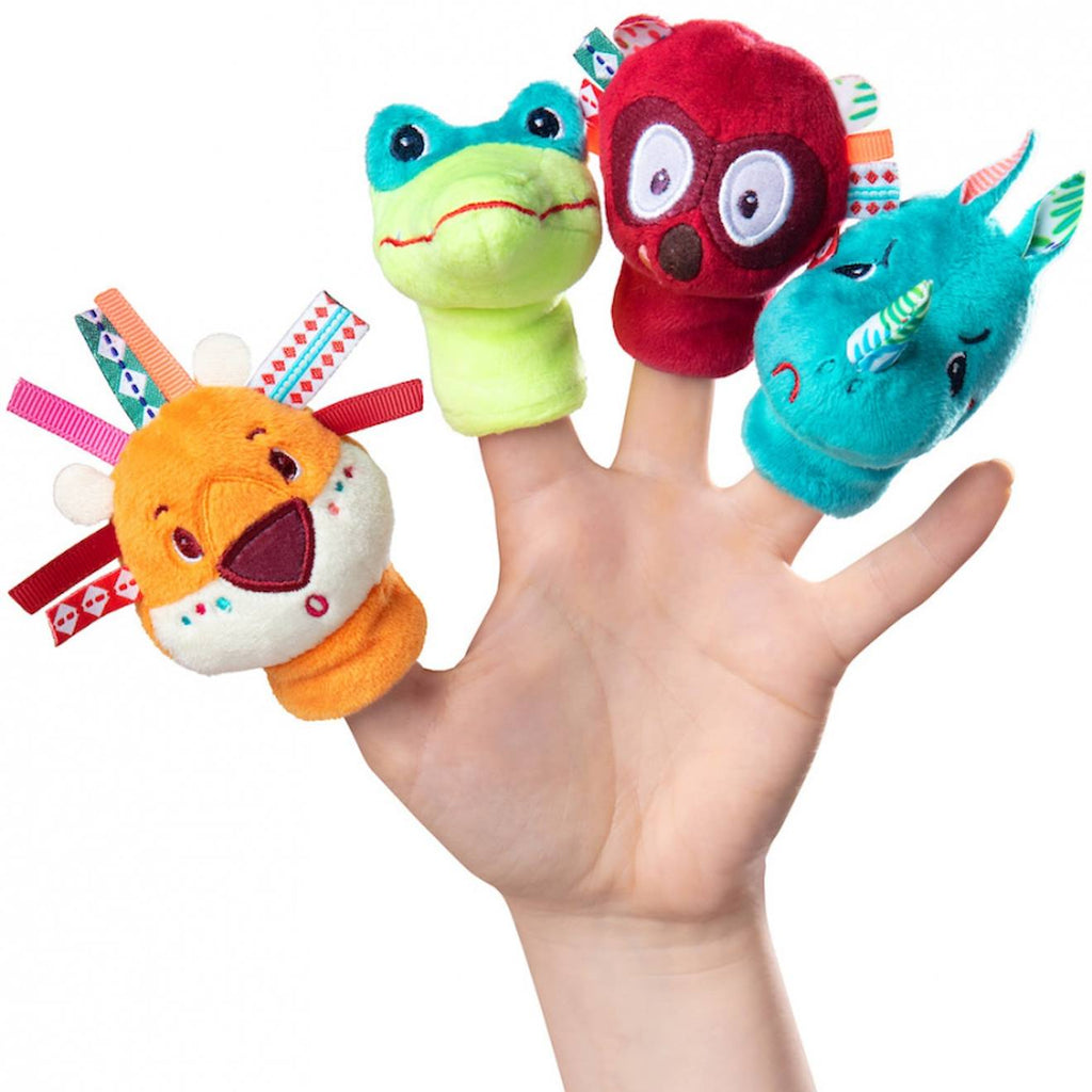 Jeu de marionnettes à doigts – donnez vie aux personnages ! turquoise, orange, vert