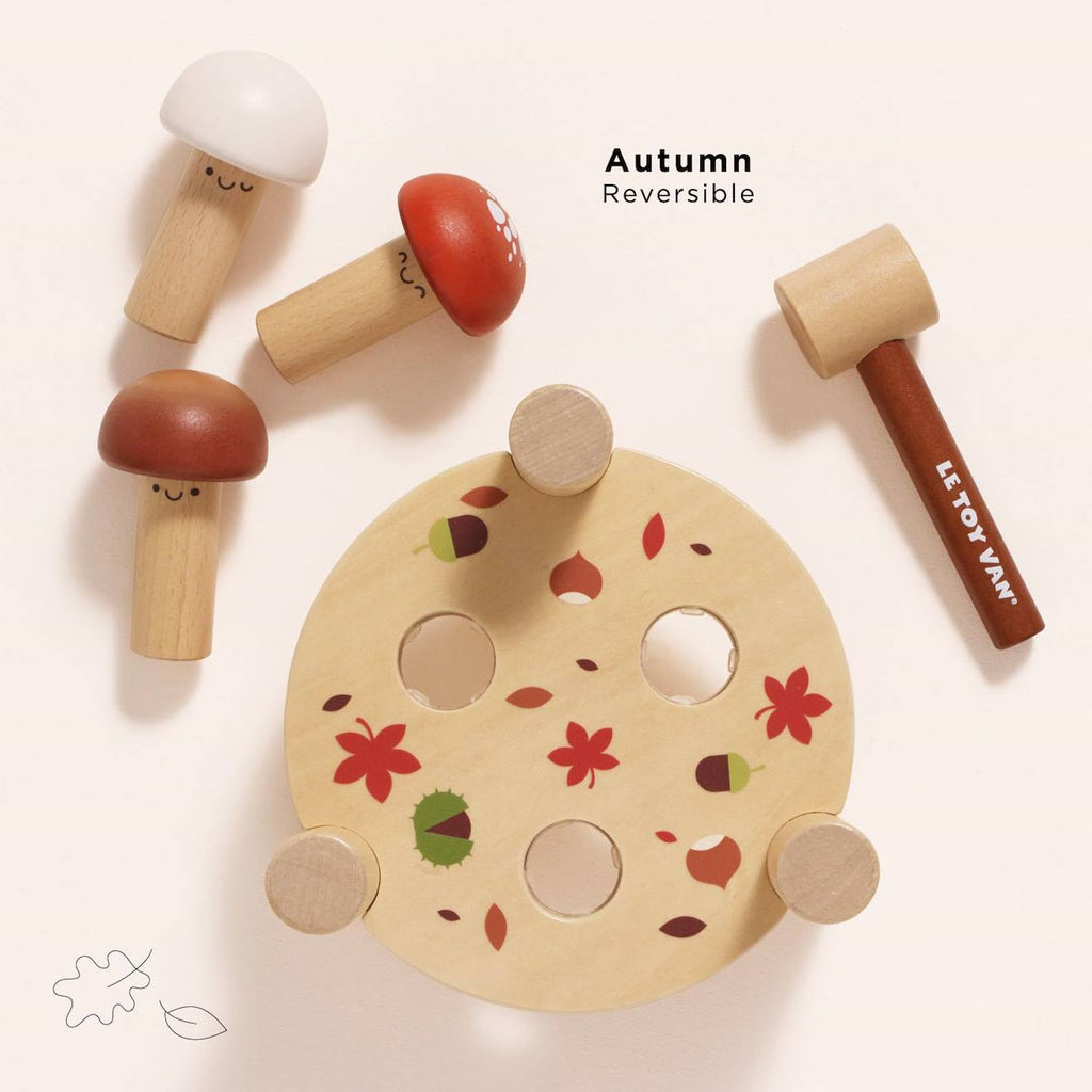 Jeu de marteau messieurs champignons beige