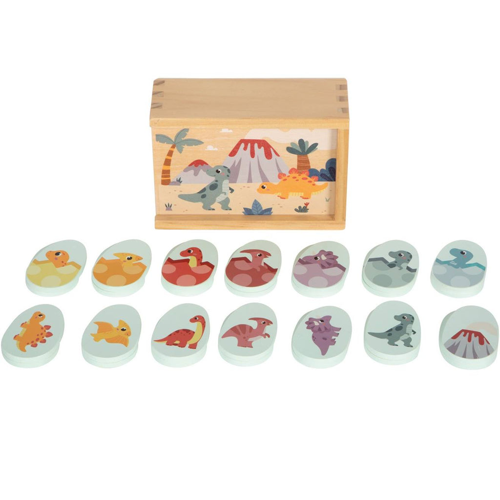 Jeu de méMo dino beige