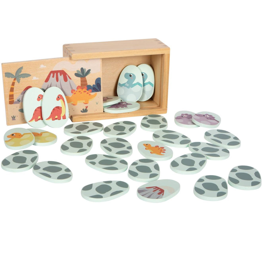 Jeu de méMo dino beige