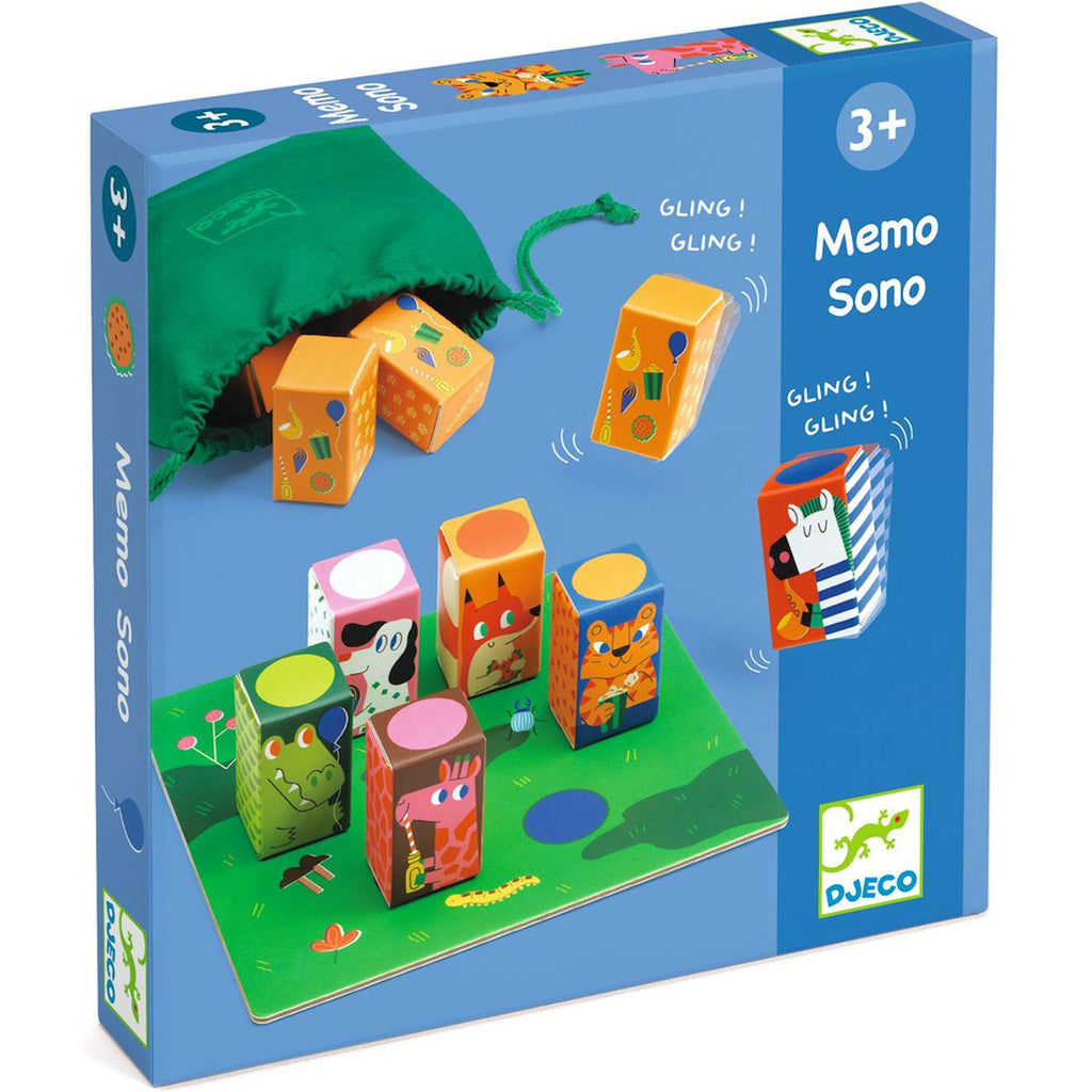 Jeu de mémoire bleu, vert, orange