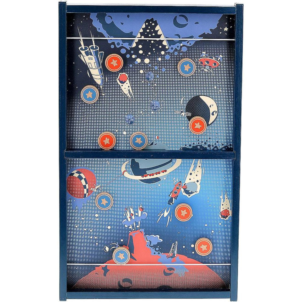 Jeu de palets de l'espace bleu