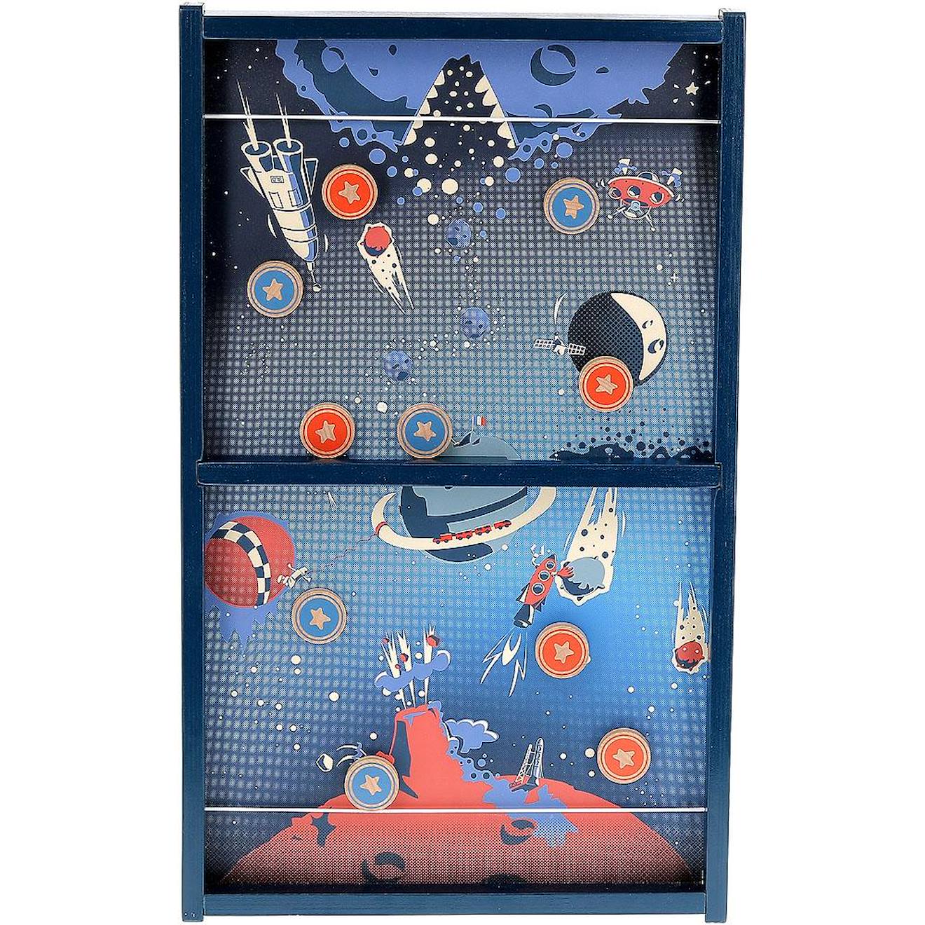 Jeu de palets de l'espace bleu