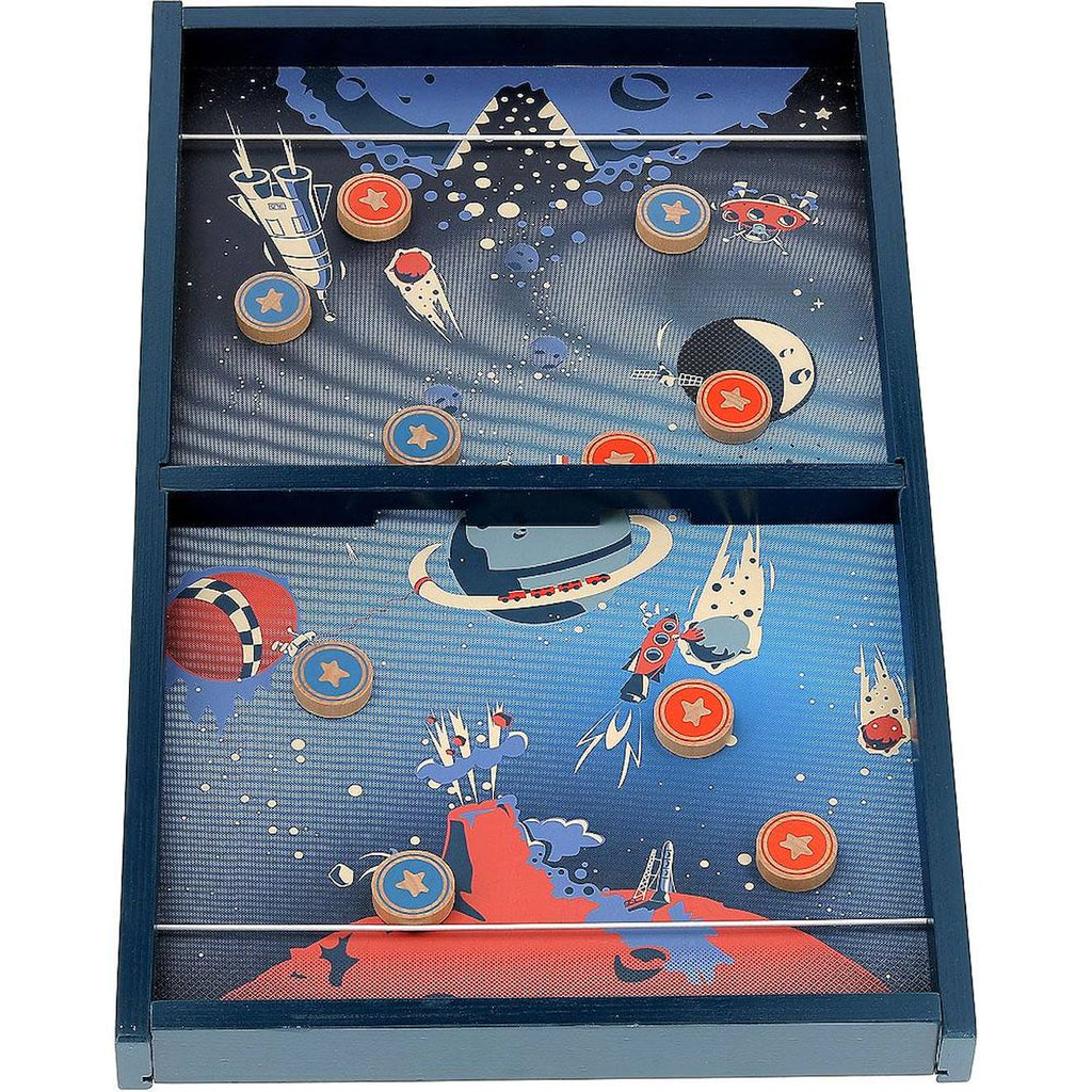 Jeu de palets de l'espace bleu