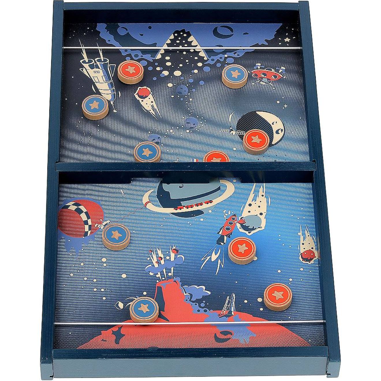 Jeu de palets de l'espace bleu