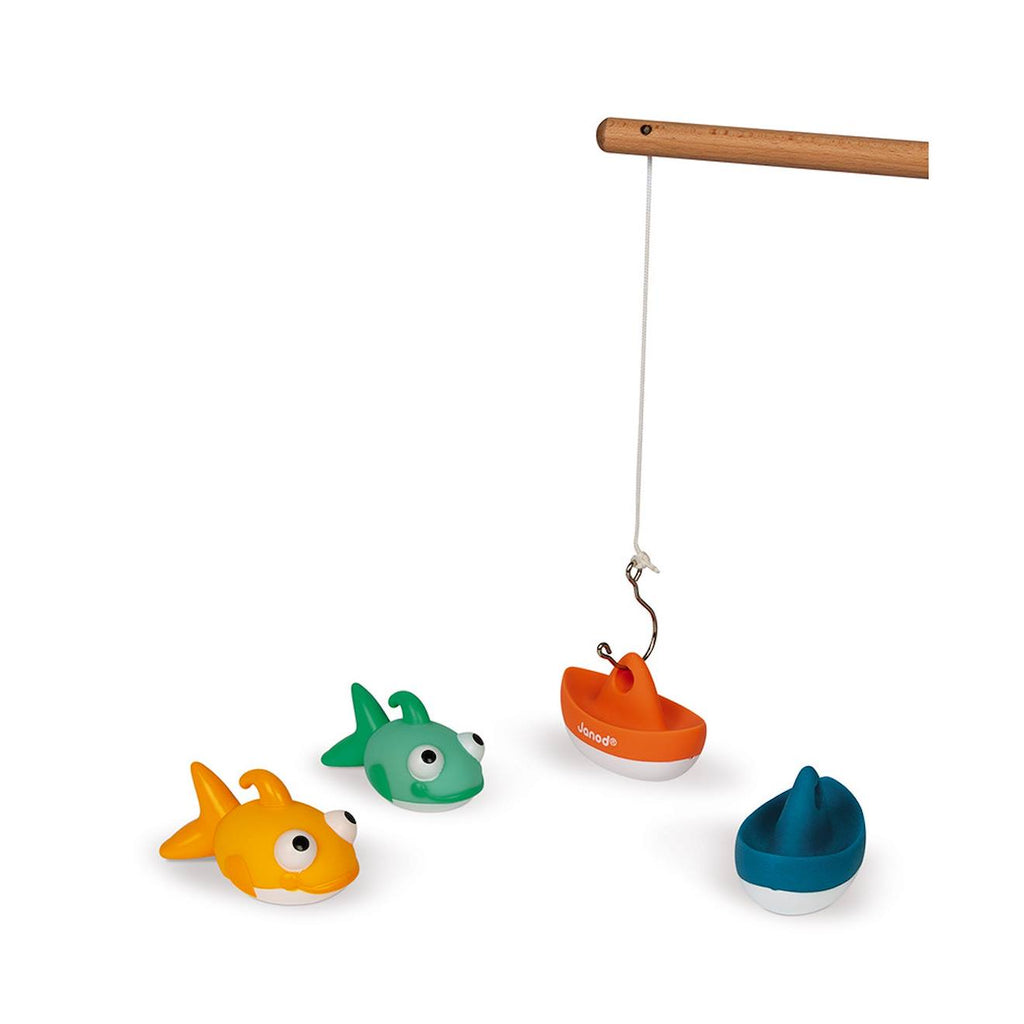 Jeu de pêche à la ligne blanc