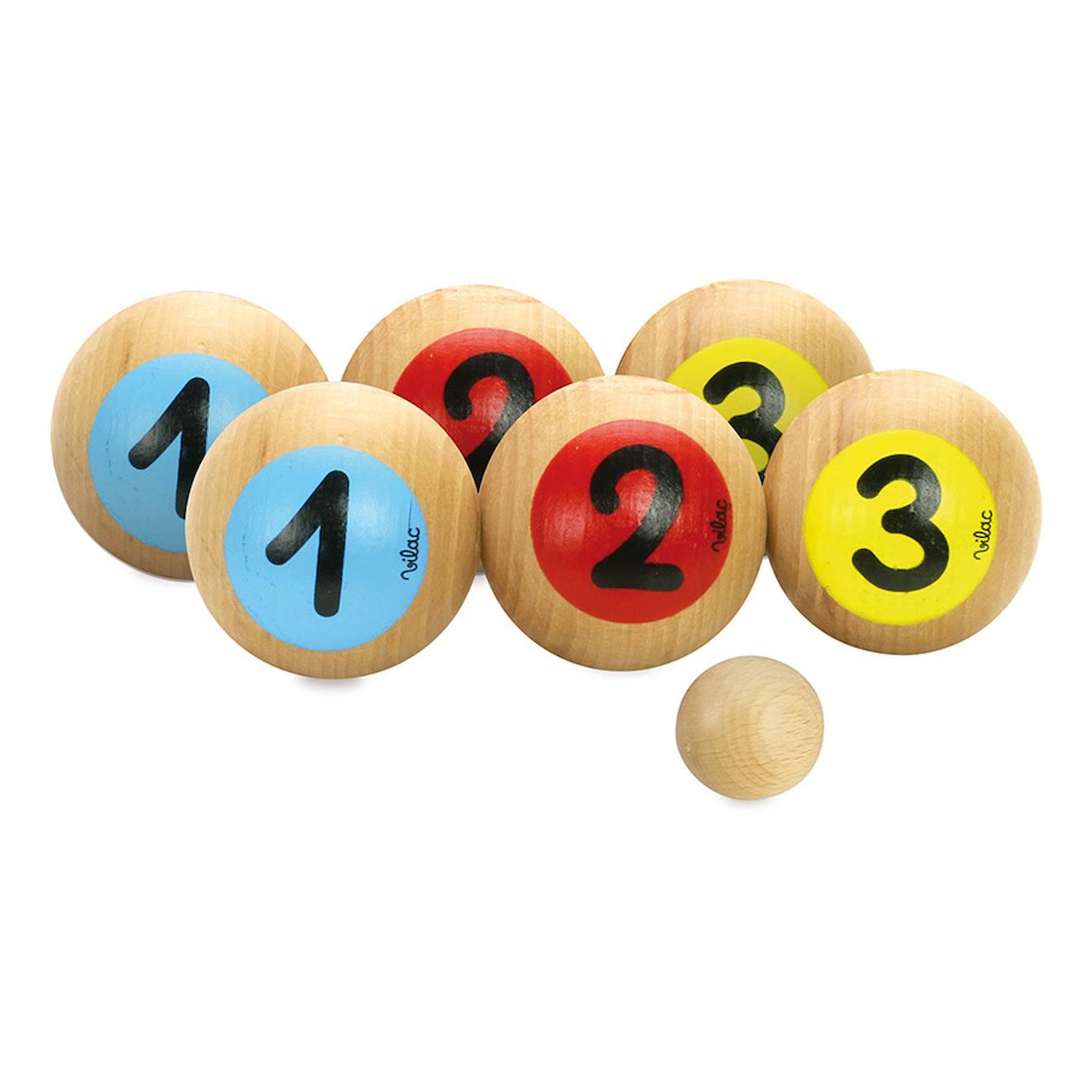 Jeu de pétanque 1, 2, 3 beige