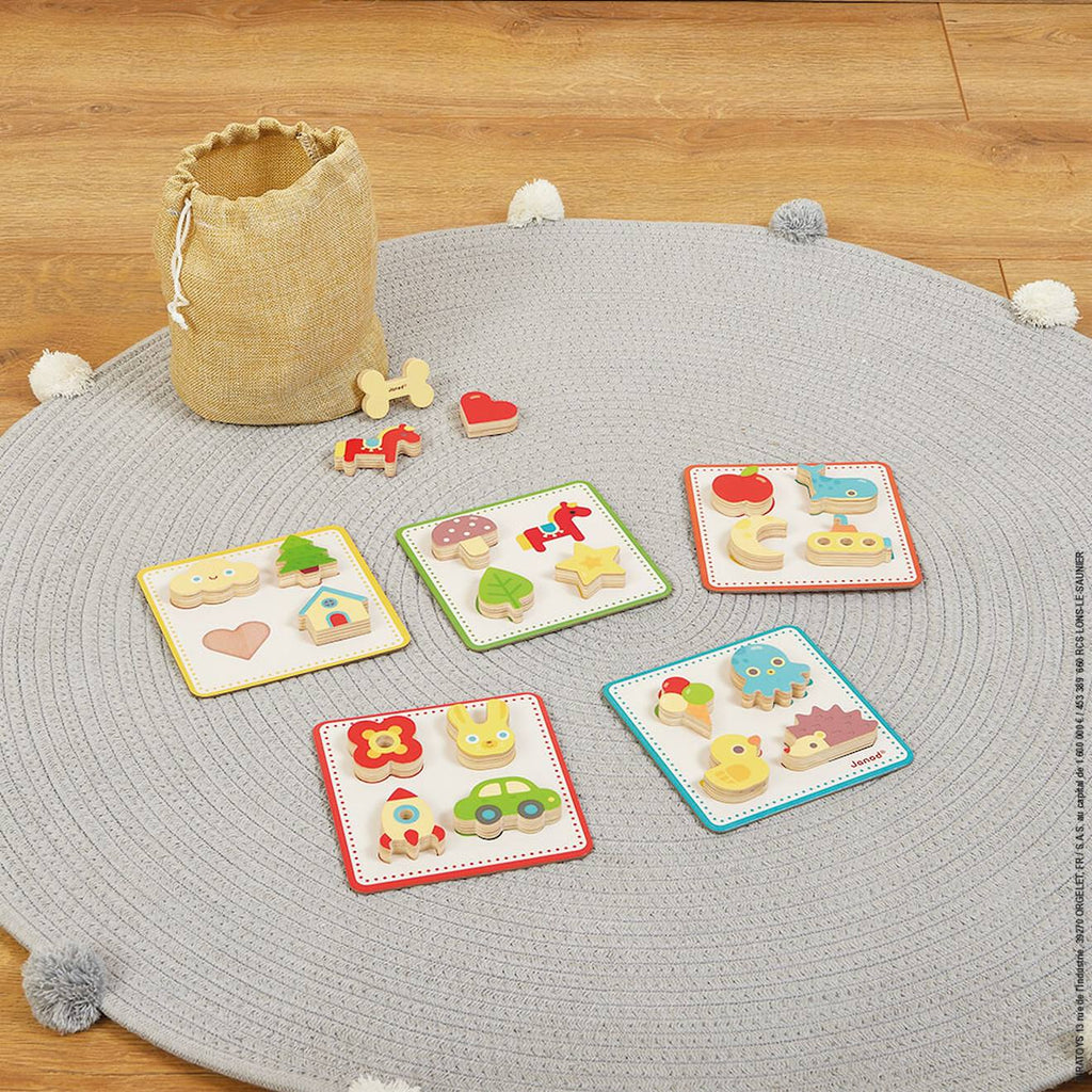 Jeu de reconnaissance tactile memory touch' multicolore
