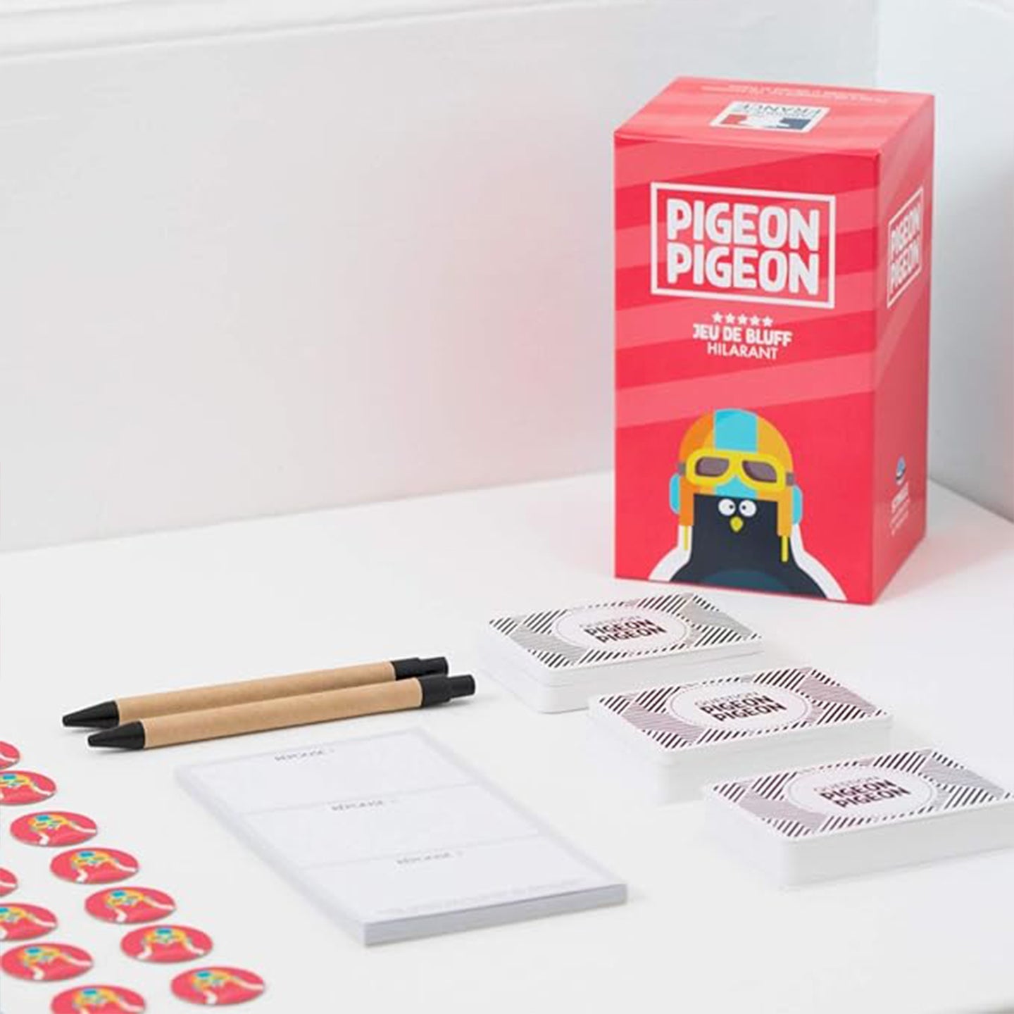 Cartes du jeu Pigeon Pigeon en détail