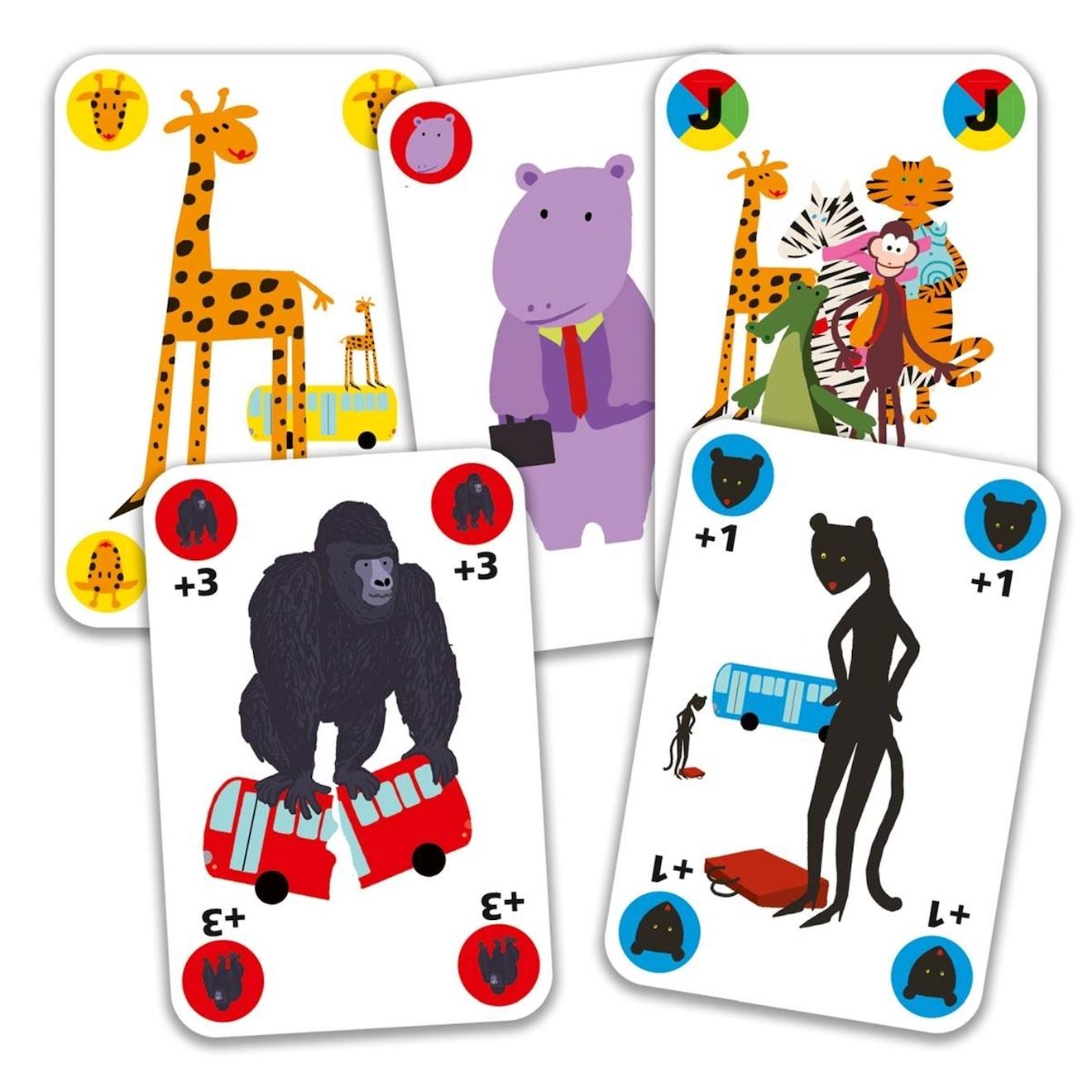 Jeu de stratégie et de rapidité gorilla multicolore