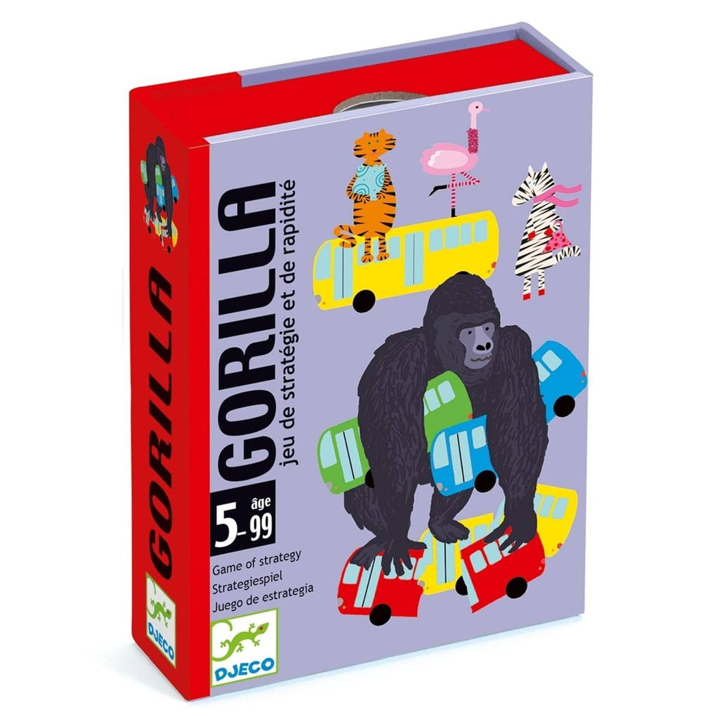 Jeu de stratégie et de rapidité gorilla multicolore
