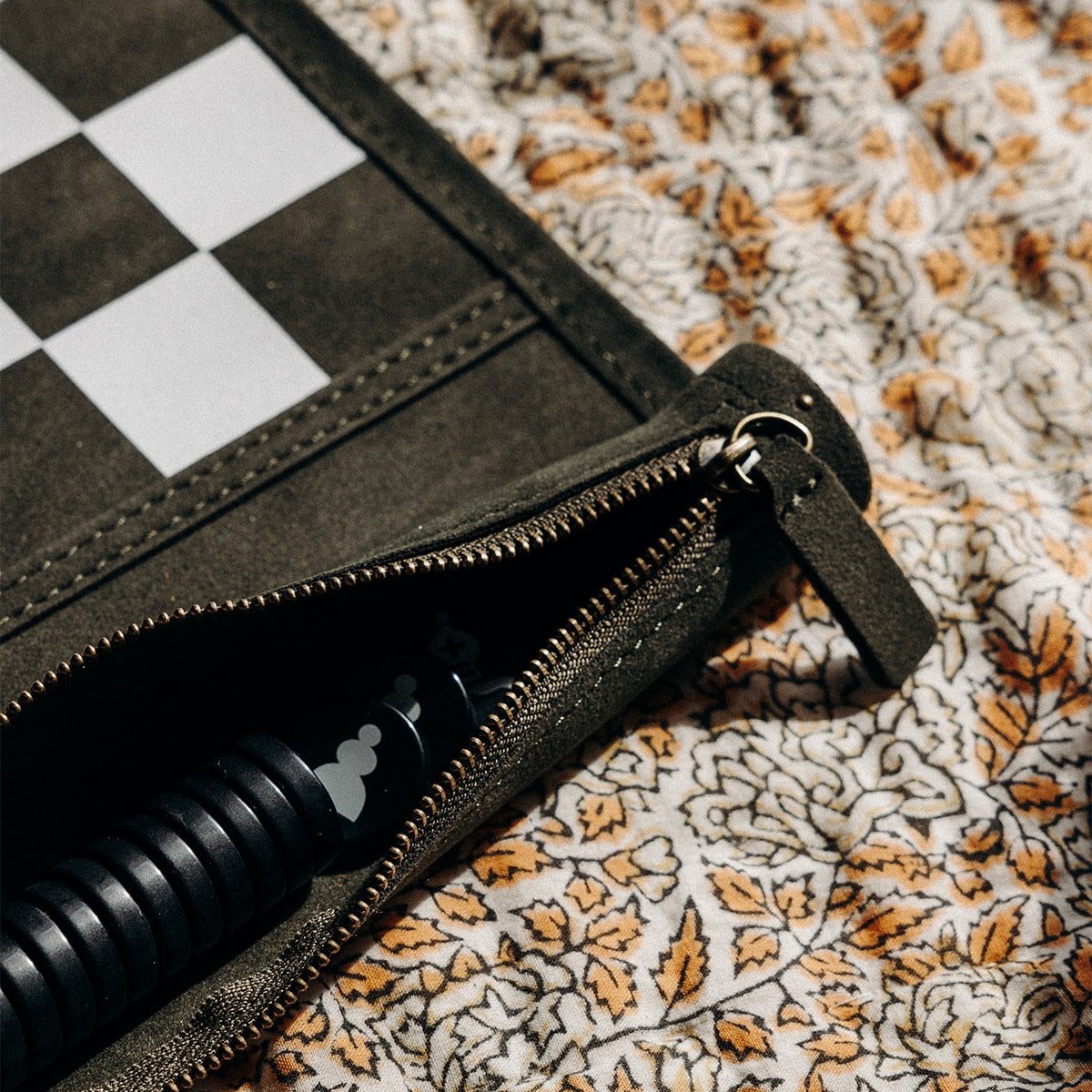 Jeu d’échecs et de dames de voyage enroulable