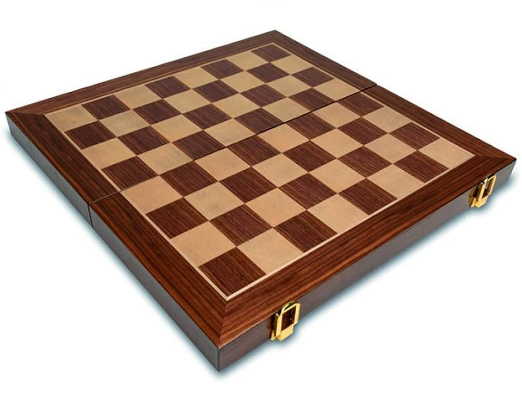 Jeu d'échecs pliable (41 x 41 cm) marron