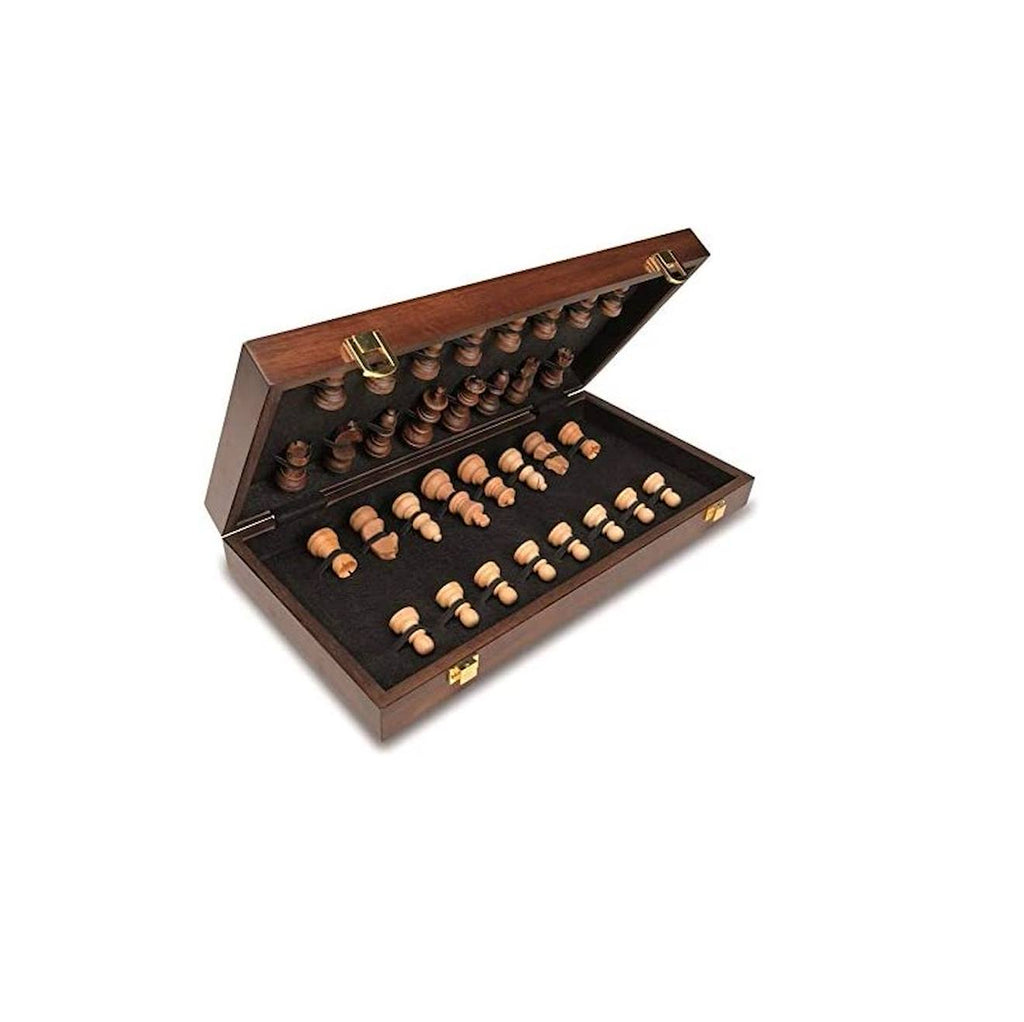 Jeu d'échecs pliable (41 x 41 cm) marron