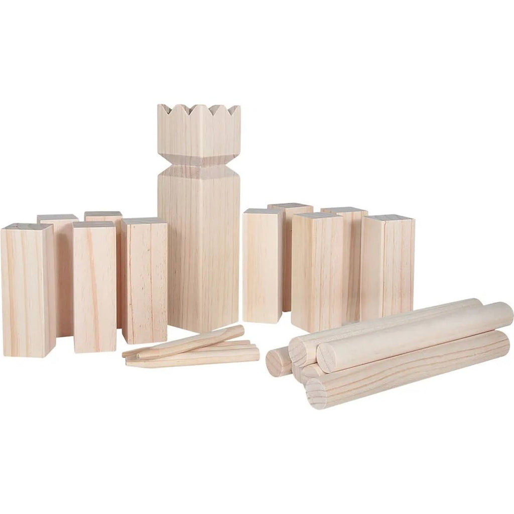 Jeu d'échecs suédois, 16 pièces en filet beige