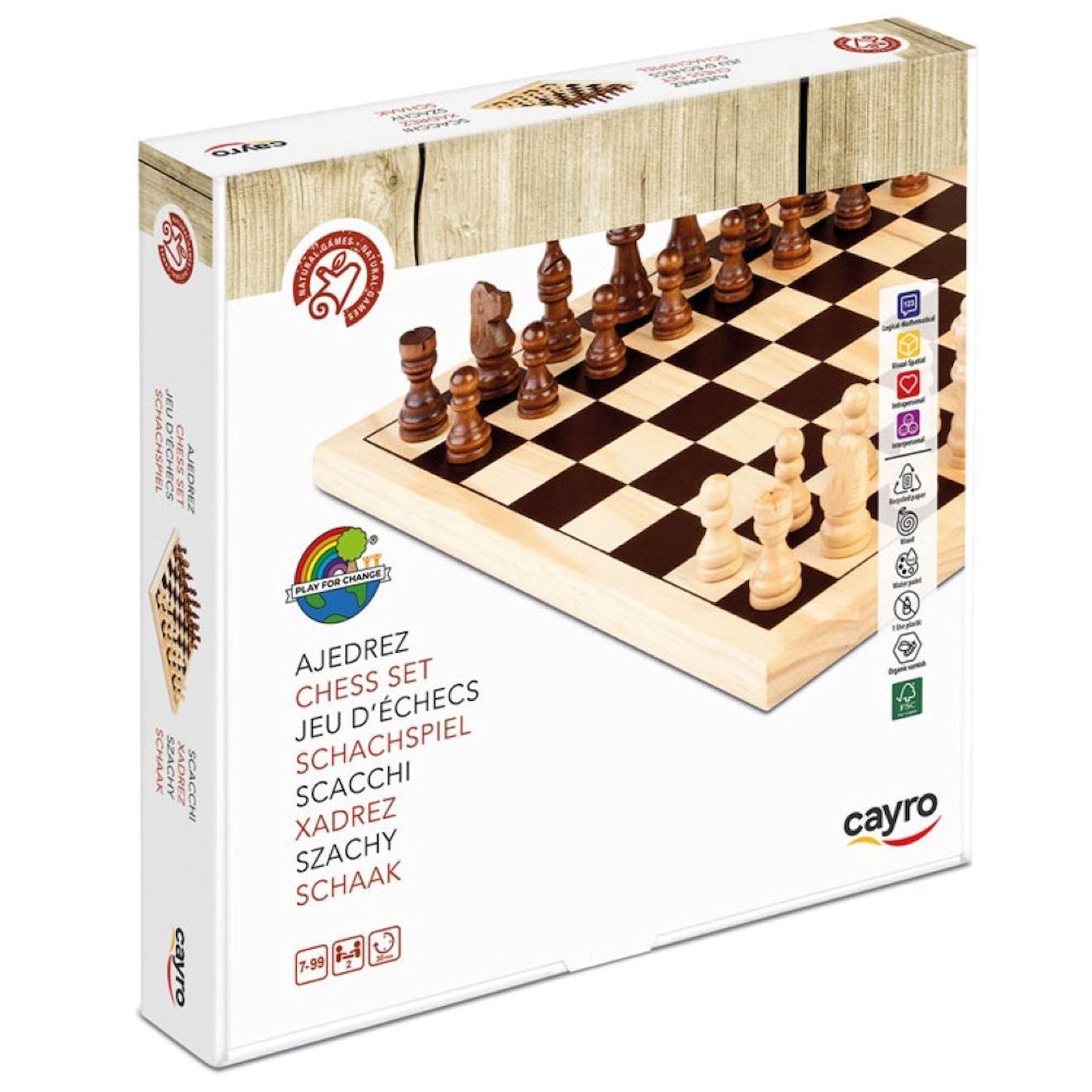 Jeu d'échecs beige