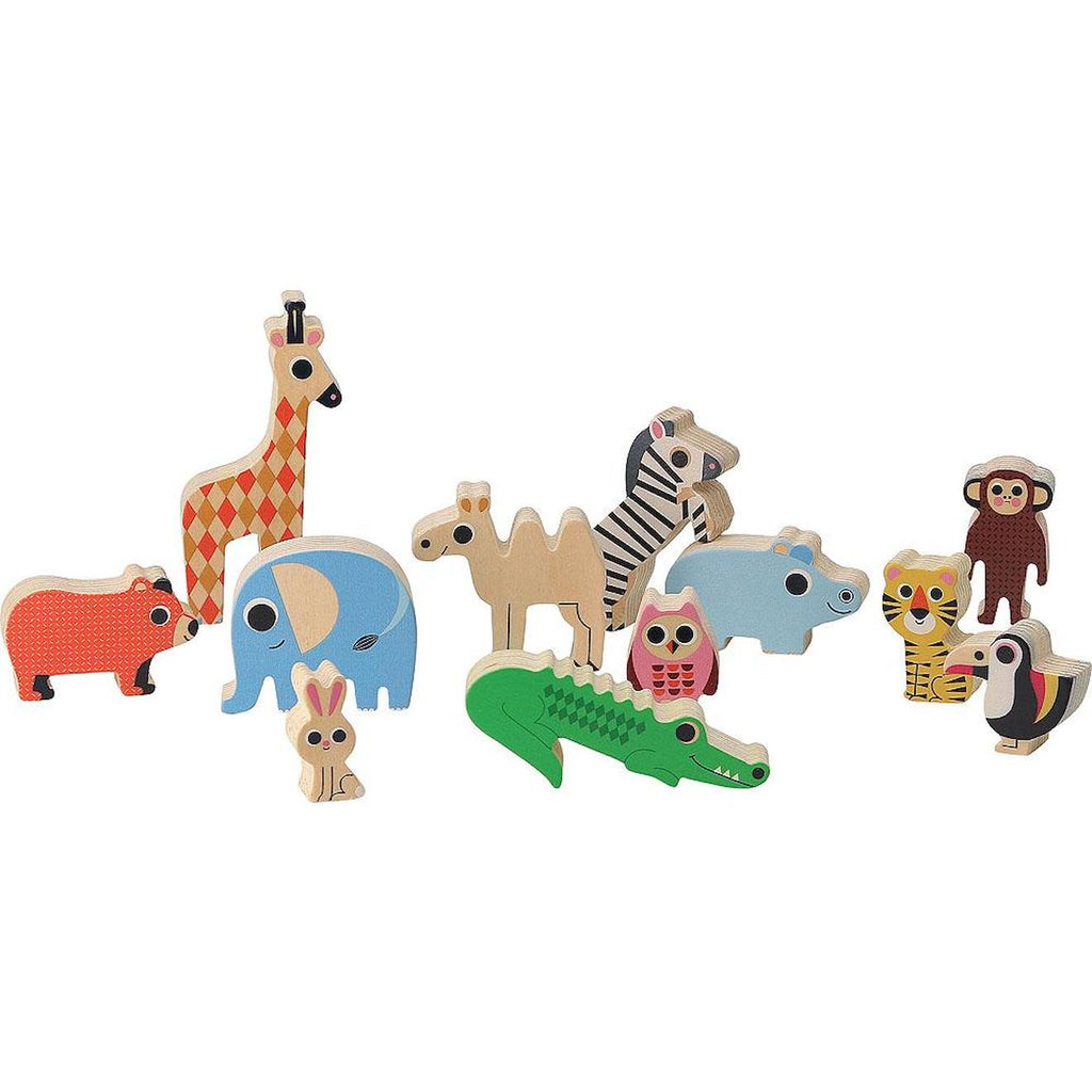 Jeu d'équilibre arche des animaux beige