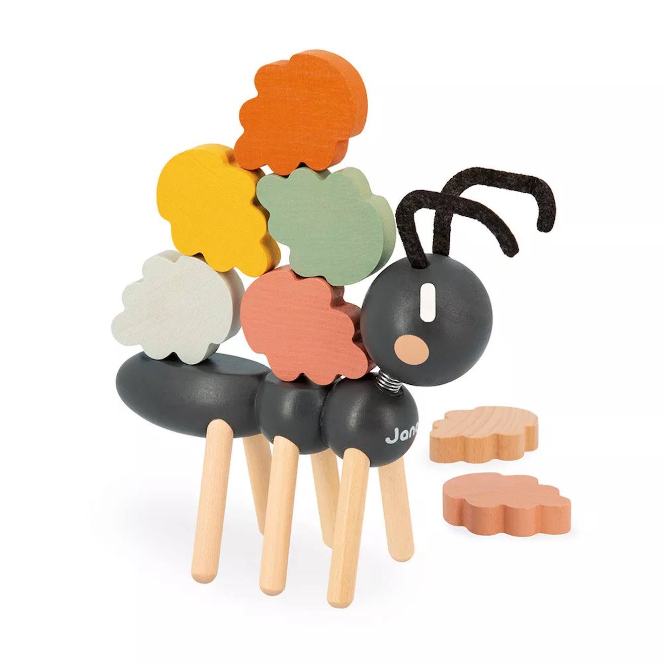 Jeu d'équilibre en bois FSC fourmi multicolore