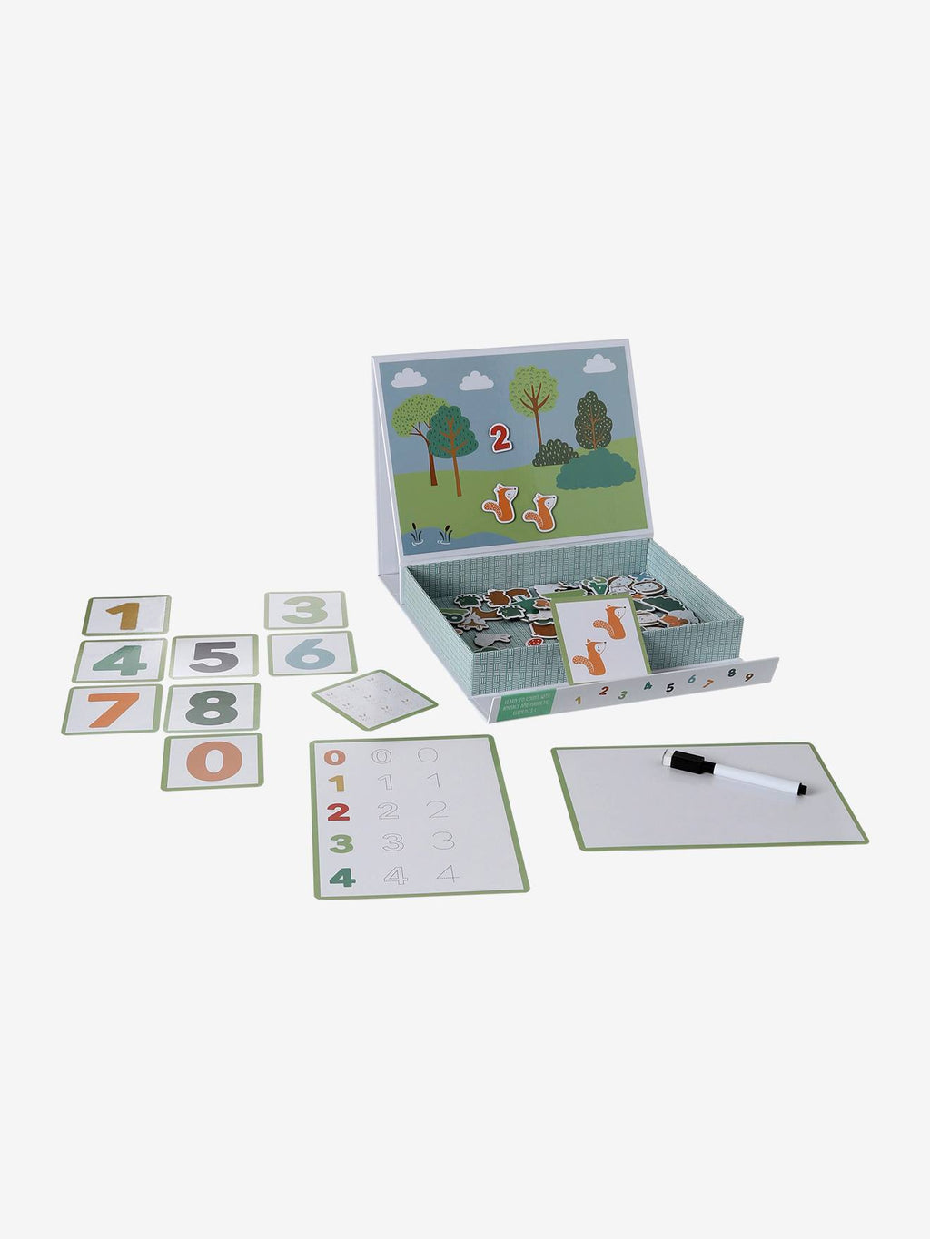 Jeu des chiffres magnétiques green forest vert