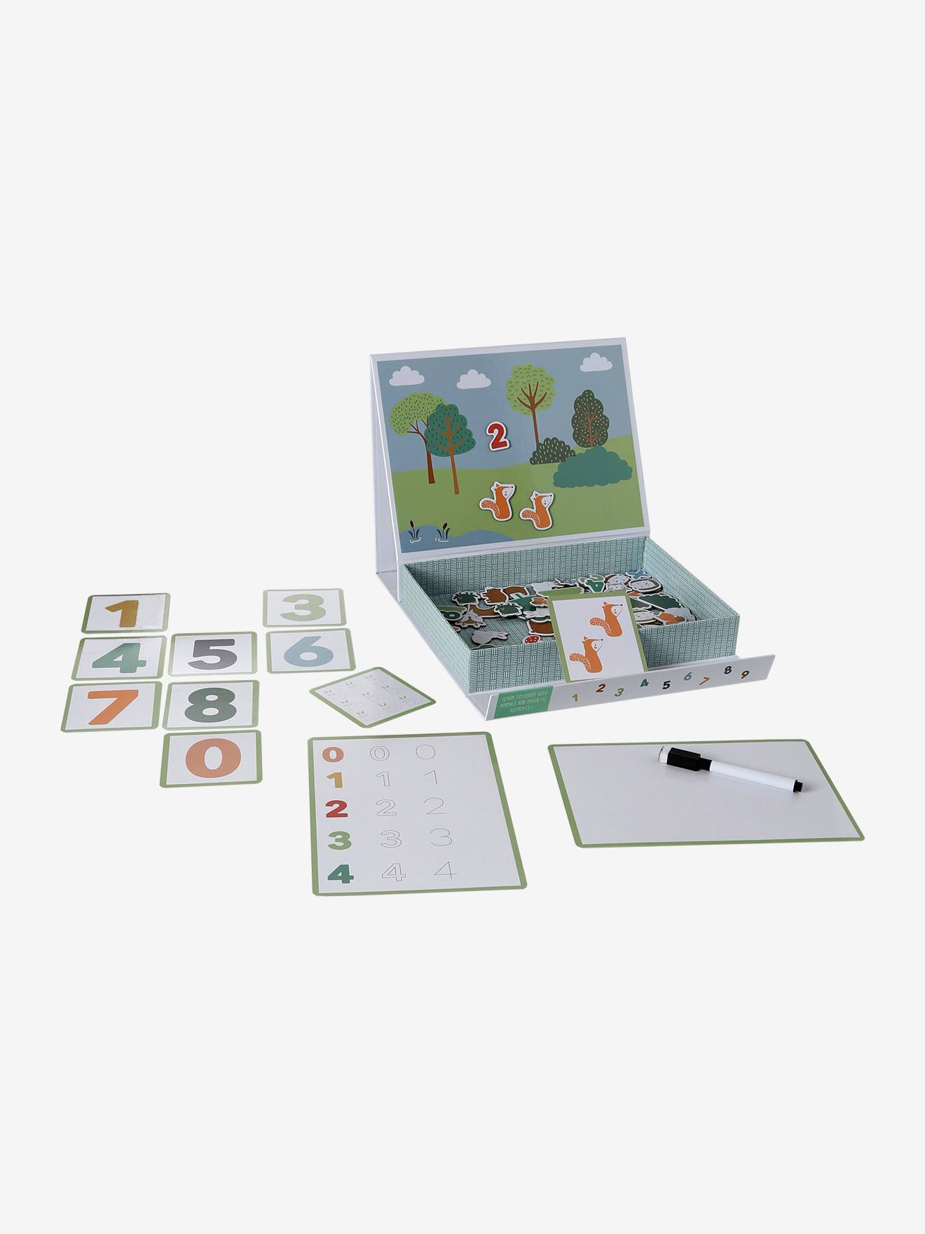 Jeu des chiffres magnétiques green forest vert