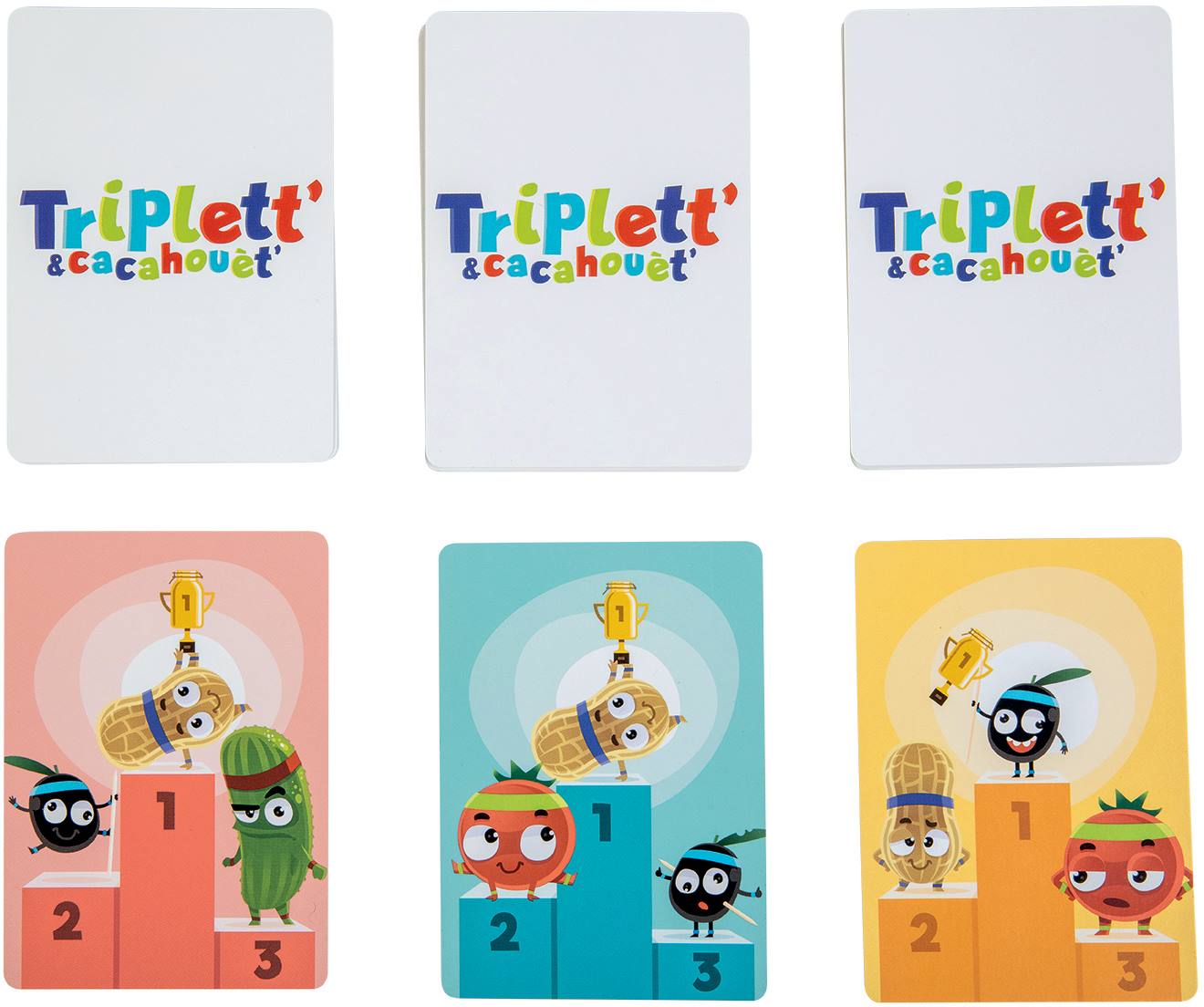 Jeu d'observation et rapidité triplett & cacahouèt multicolore