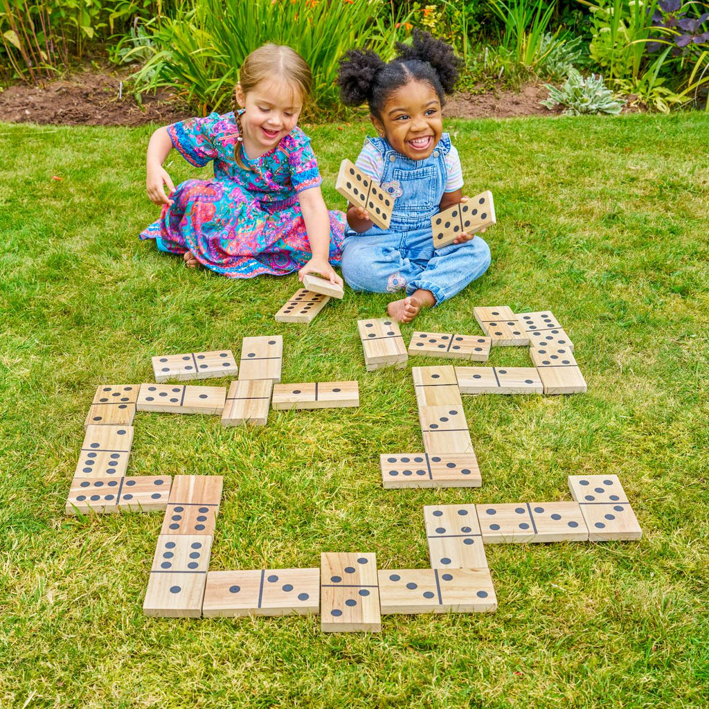 Jeu dominos géant bois FSC multi couleur