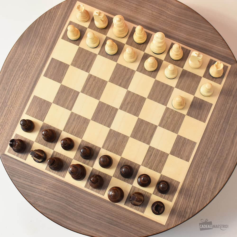 Jeu d'Échecs Magnétique en Bois - Jeux de Société Originaux CadoMaestro