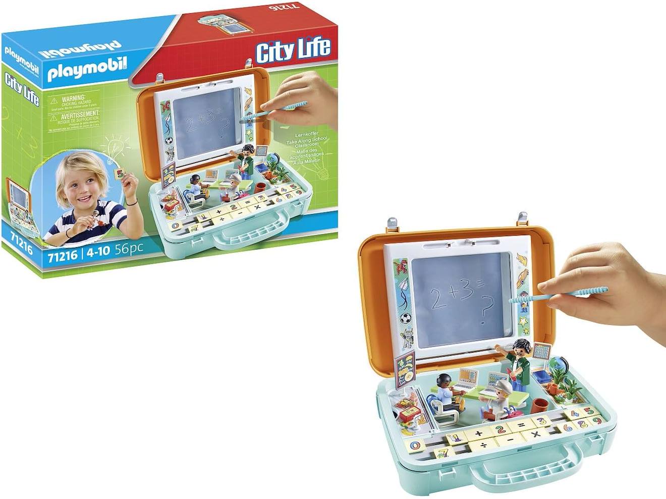 Jeu éducatif 71216 Playmobil – malle des apprentissages, apprentissage des chiffres – dès 4 ans multicolore