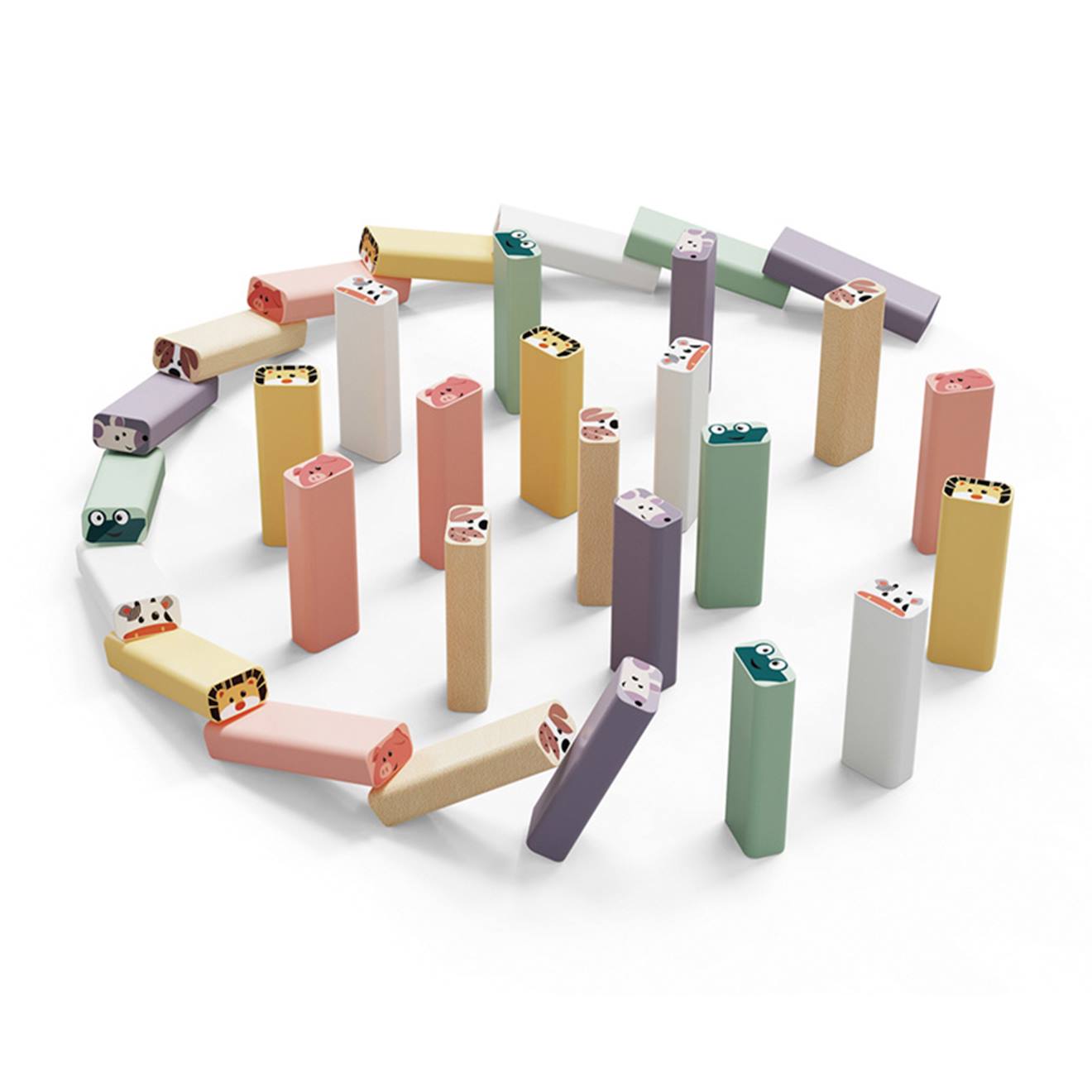 Jeu éducatif de compétences wobble tower multicolore