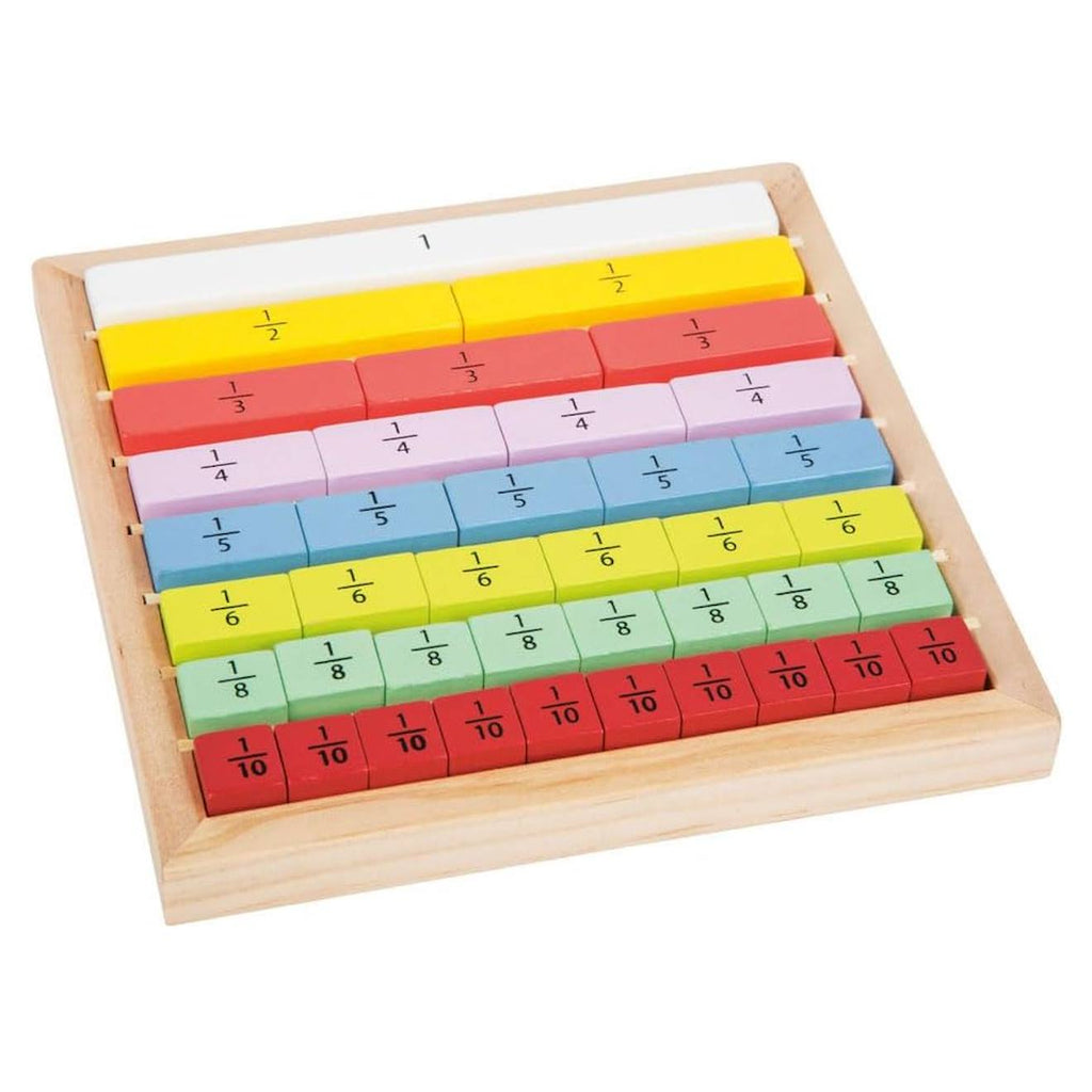 Jeu éducatif fractions beige