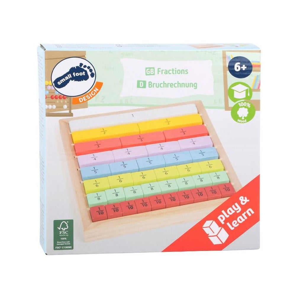 Jeu éducatif fractions beige