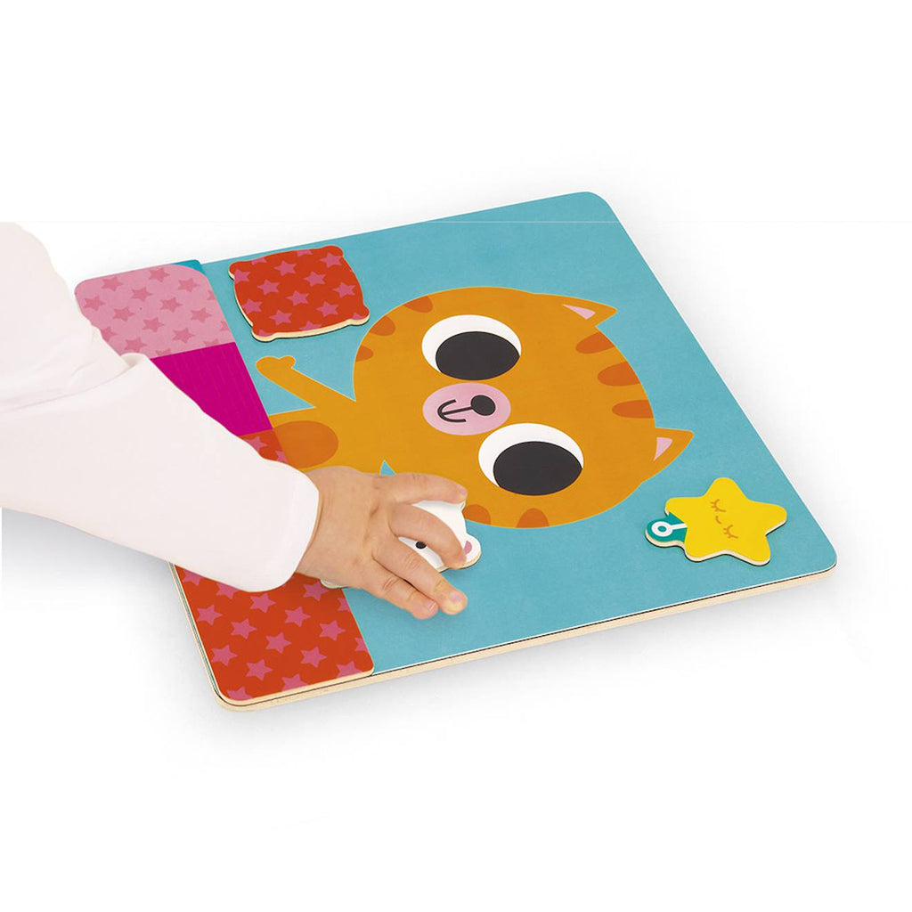 Jeu éducatif, ¨le petit chat des rituels multicolore