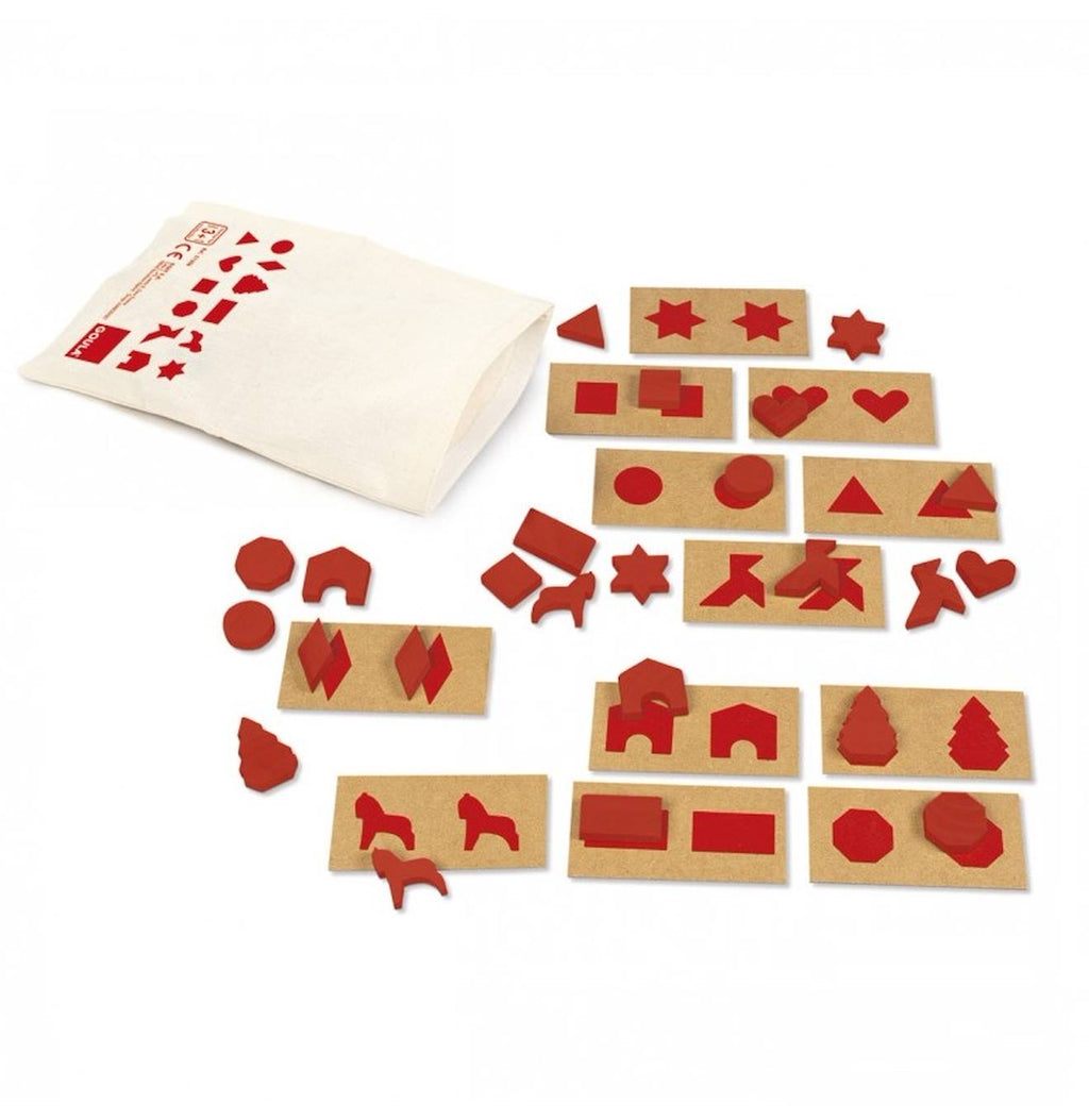 Jeu éducatif perception tactile rouge