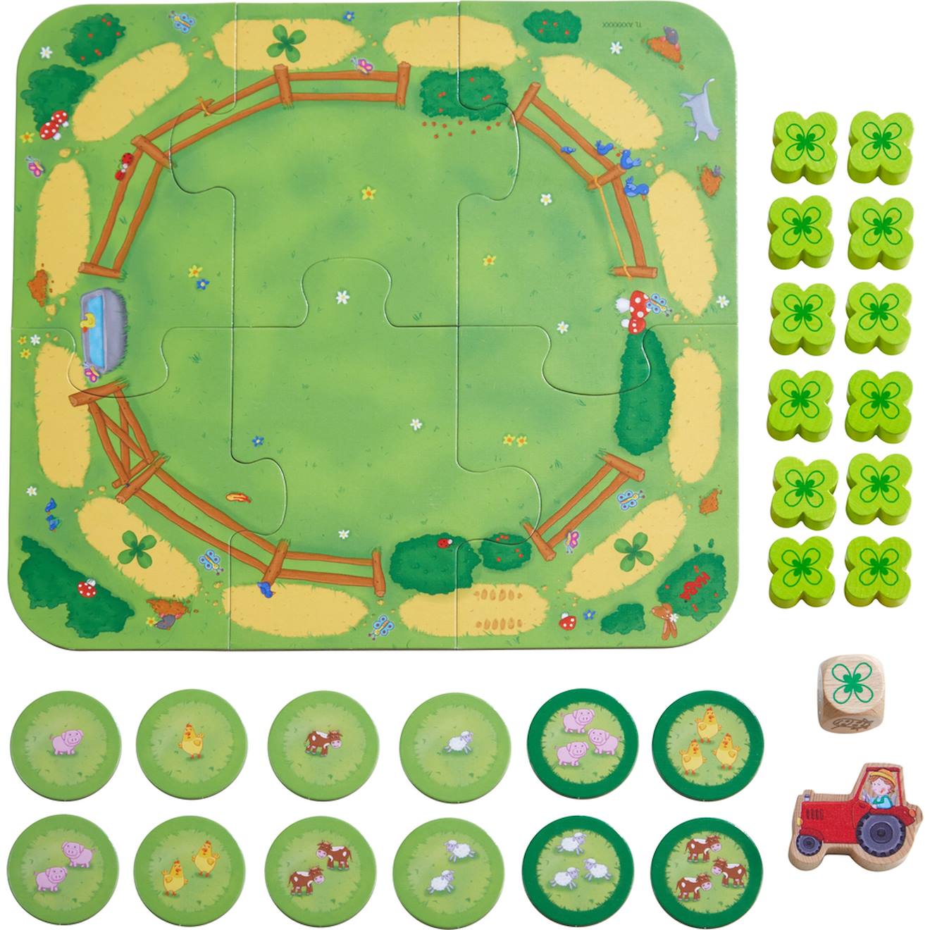 Jeu éducatif premiers chiffres à la ferme jaune