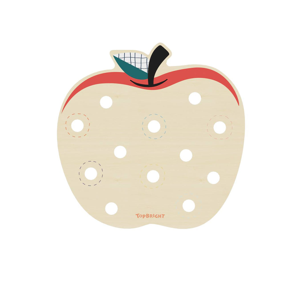 Jeu éducatif vers de pomme beige