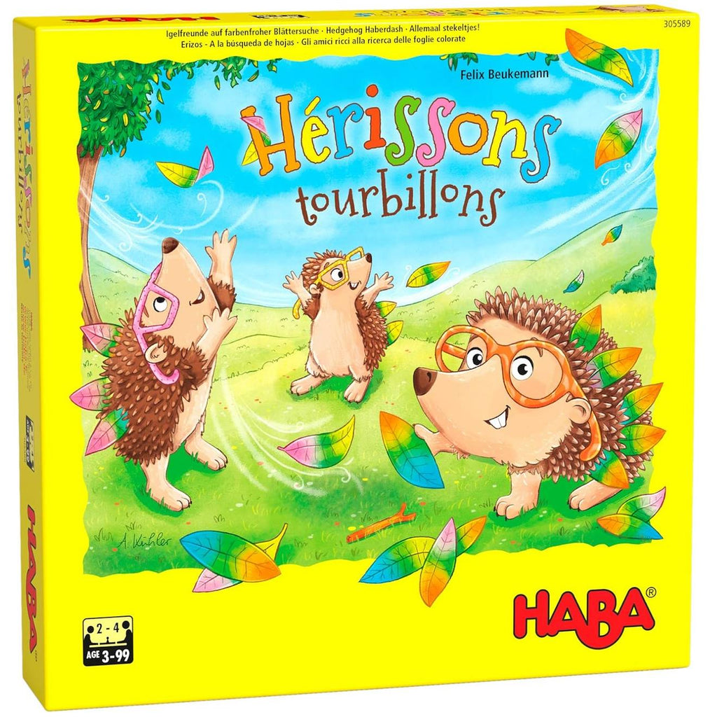 Jeu hérissons tourbillon jaune
