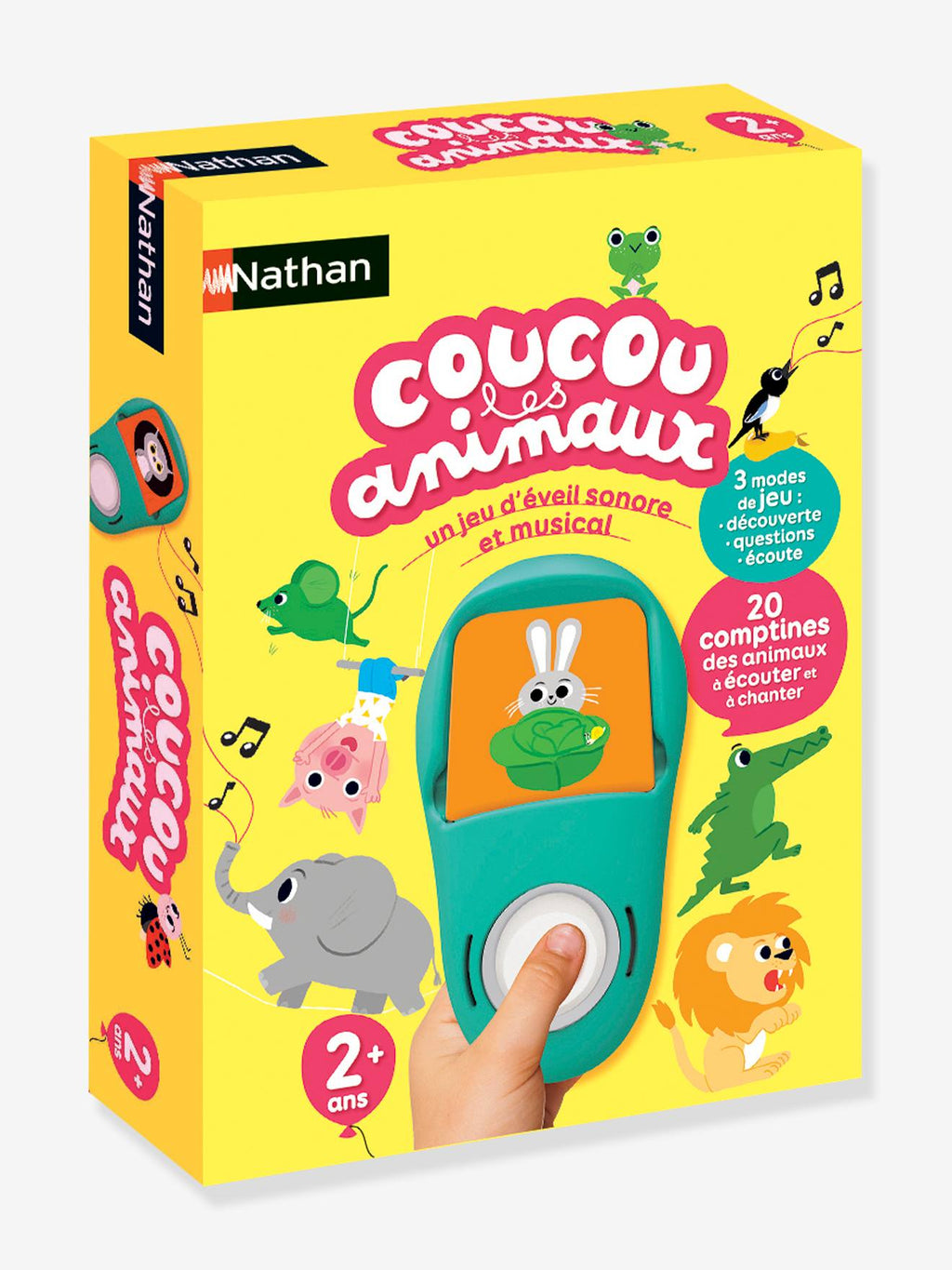 Jeu interactif coucou les animaux - vert