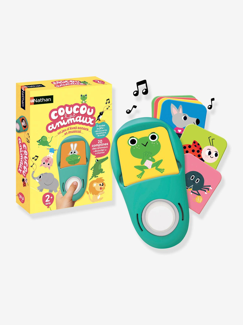 Jeu interactif coucou les animaux - vert