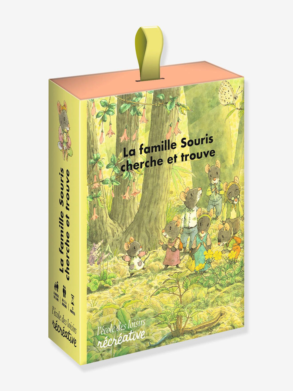 Jeu la famille souris cherche et trouve multicolore