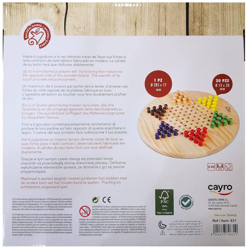 Jeu l'étoile chinoise en bois beige