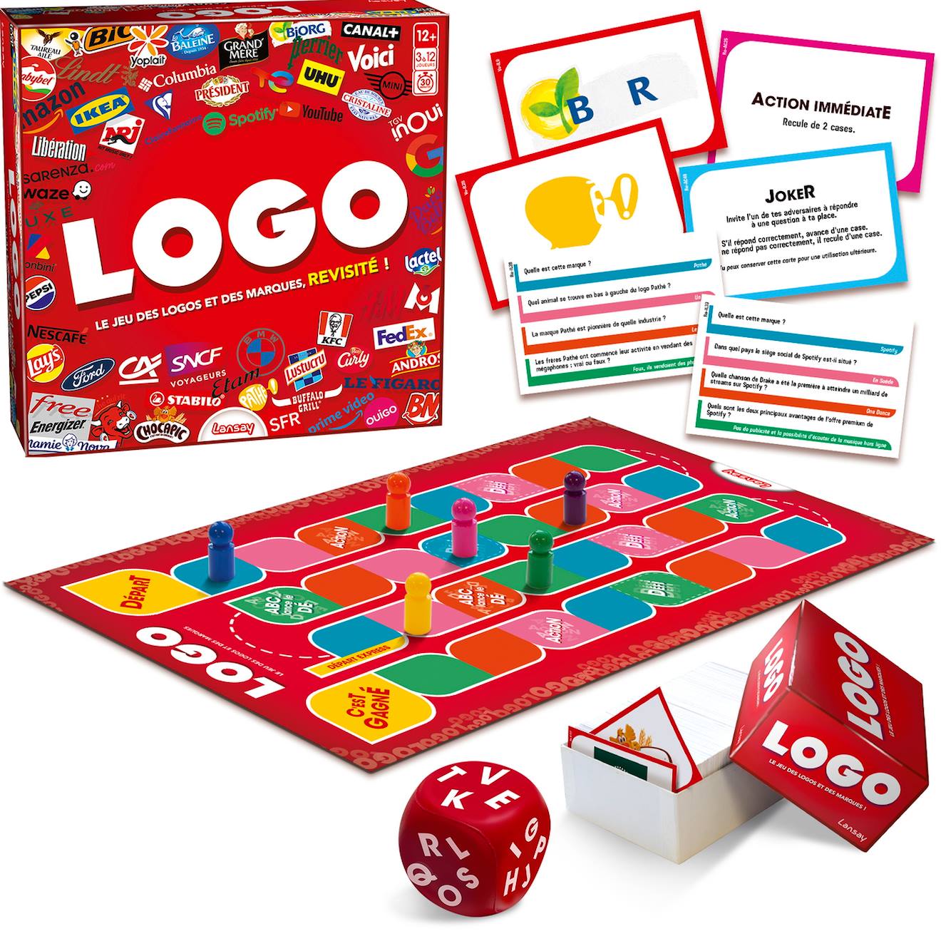 Jeu logo multicolore