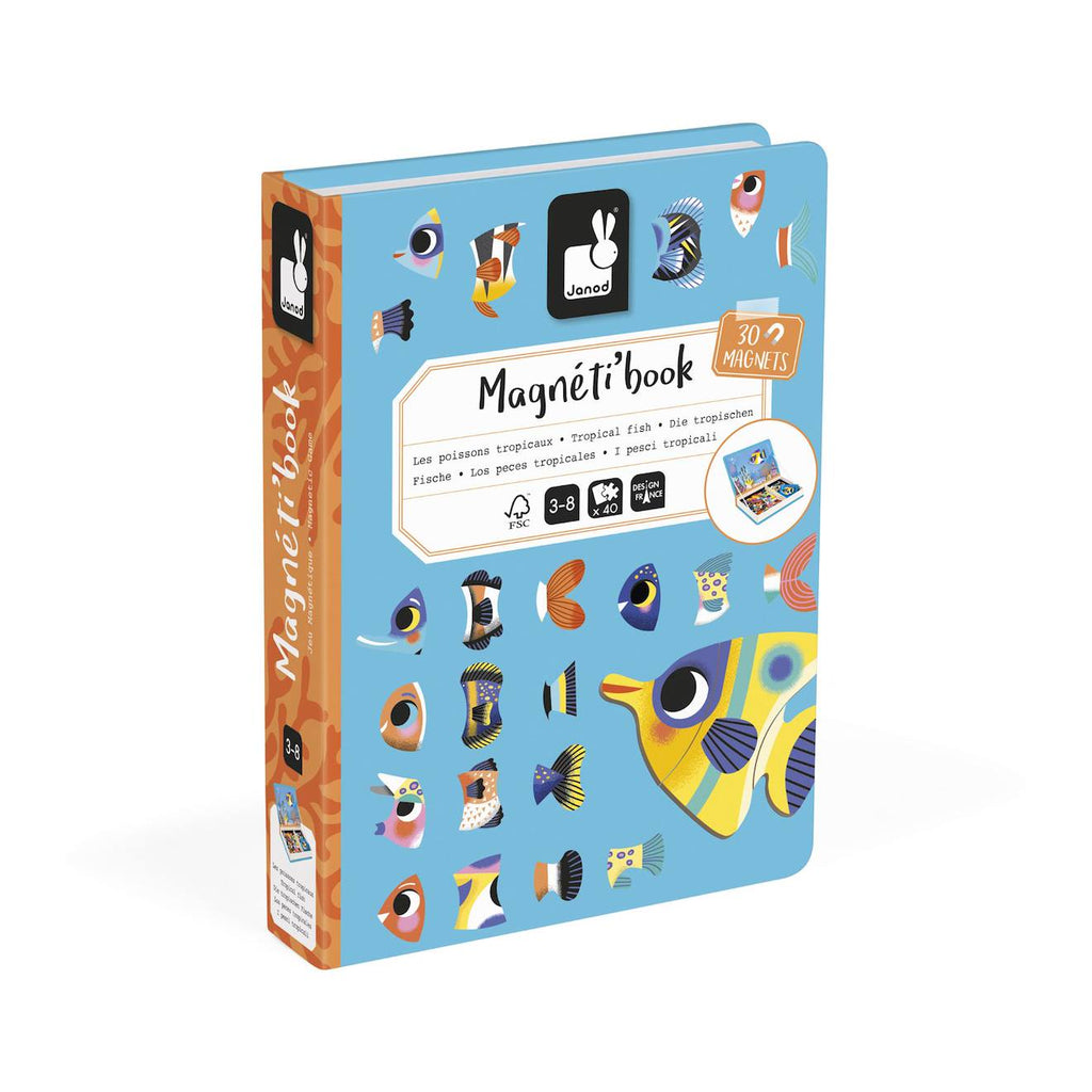 Jeu magnéti'book poissons tropicaux multicolore