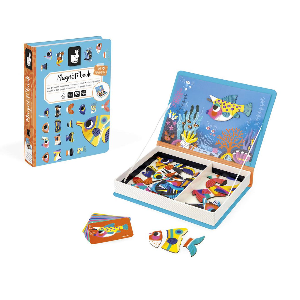 Jeu magnéti'book poissons tropicaux multicolore