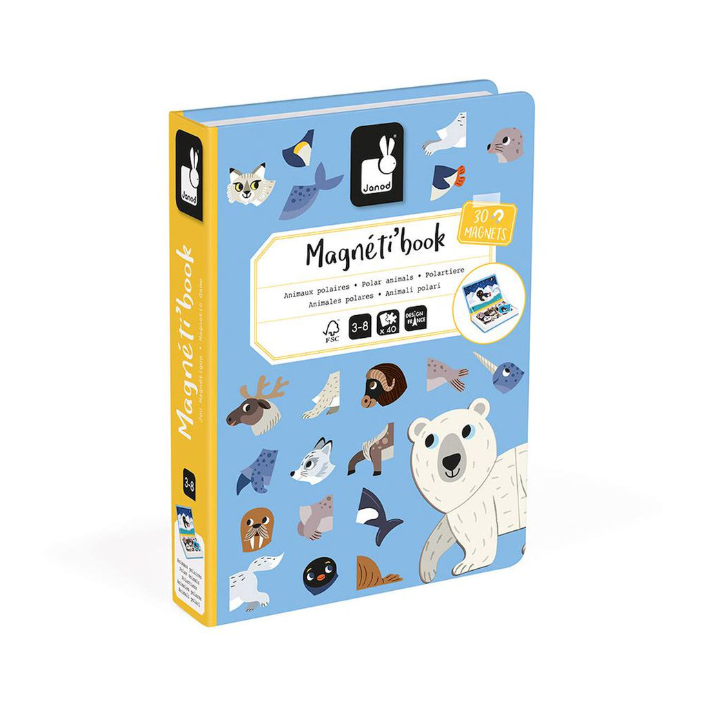 Jeu magnétique magnéti'book animaux polaires multicolore