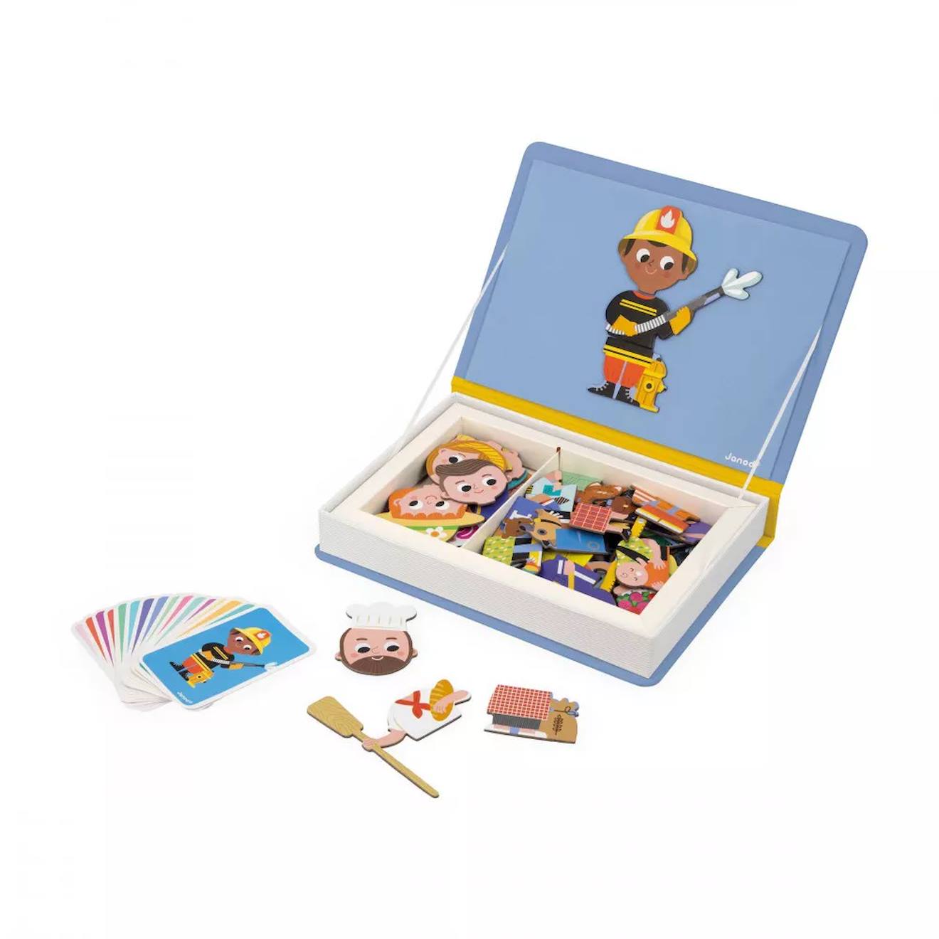 Jeu magnétique magnéti'book métiers multicolore