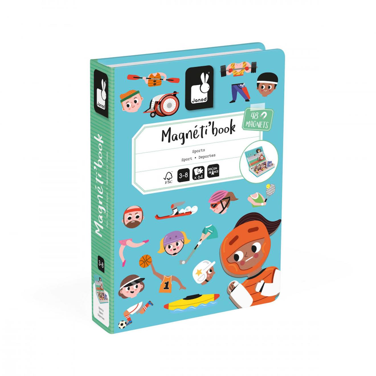Jeu magnétique magnéti'book sports multicolore