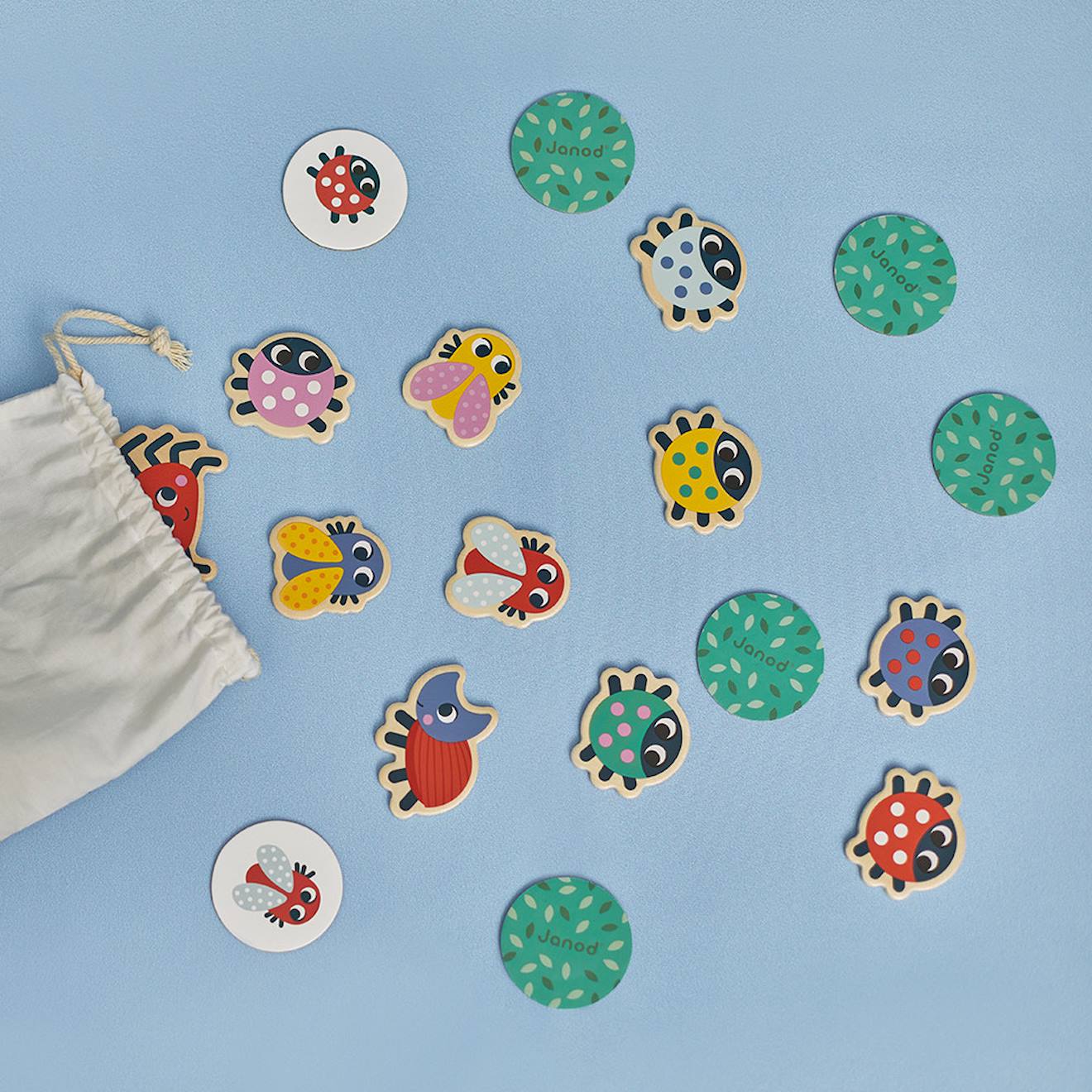 Jeu pédagogique cherche et trouvé du jardin multicolore