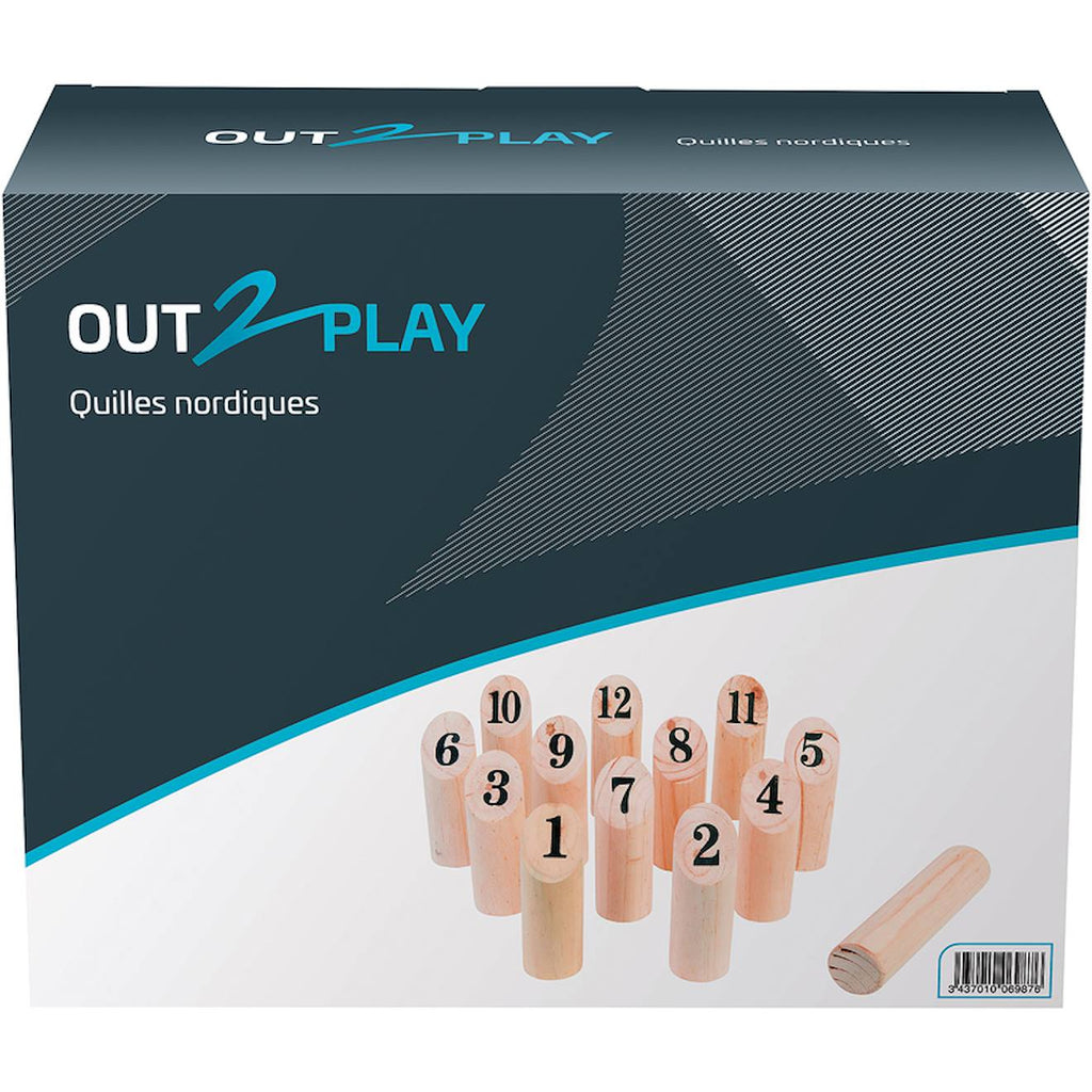 Jeu quilles nordiques en bois multicolore