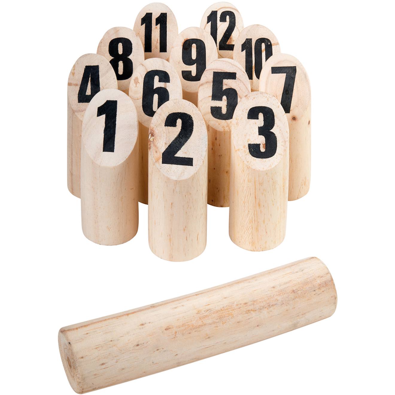 Jeu quilles nordiques en bois multicolore
